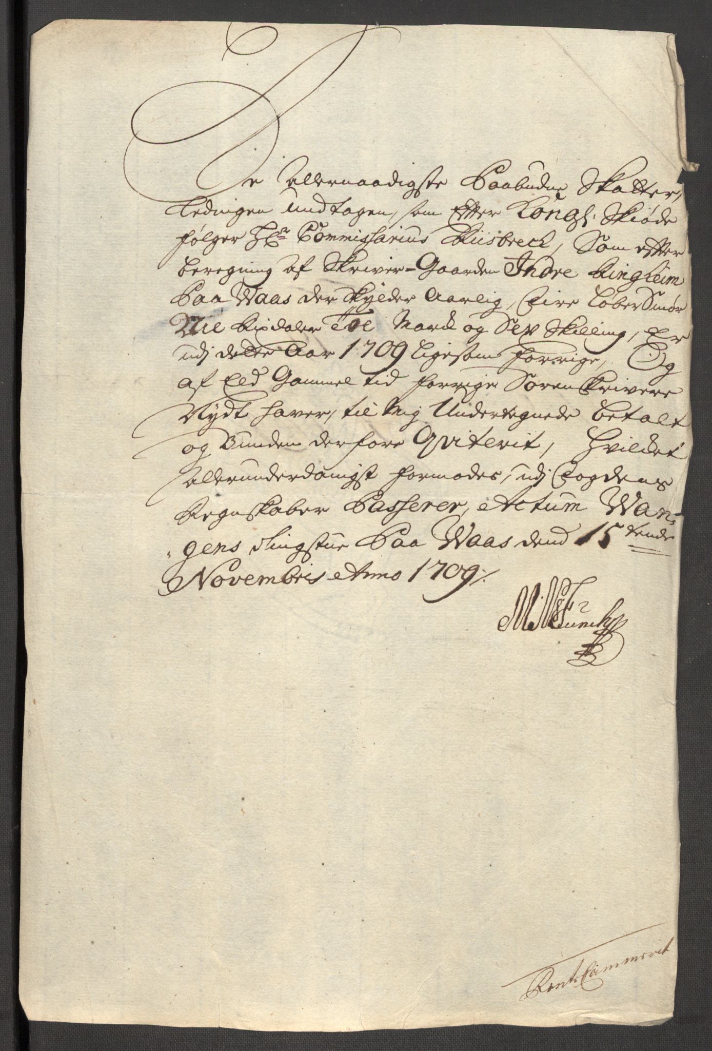 Rentekammeret inntil 1814, Reviderte regnskaper, Fogderegnskap, AV/RA-EA-4092/R51/L3190: Fogderegnskap Nordhordland og Voss, 1709, s. 226