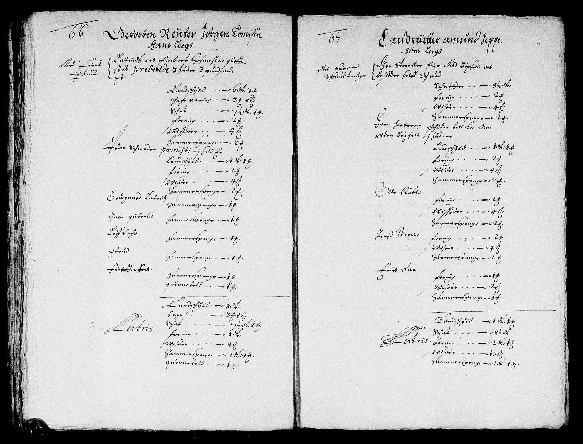 Rentekammeret inntil 1814, Reviderte regnskaper, Stiftamtstueregnskaper, Landkommissariatet på Akershus og Akershus stiftamt, AV/RA-EA-5869/R/Ra/L0027: Landkommissariatet på Akershus, 1665