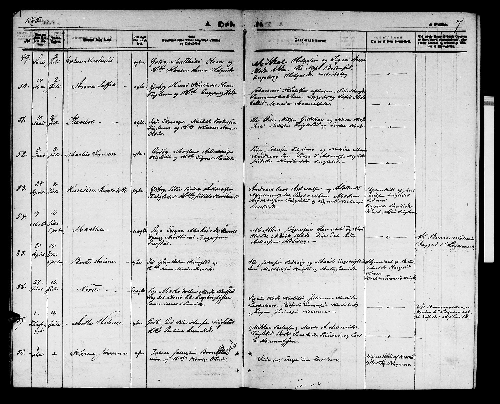 Målselv sokneprestembete, AV/SATØ-S-1311/G/Ga/Gab/L0002klokker: Klokkerbok nr. 2, 1865-1873, s. 7