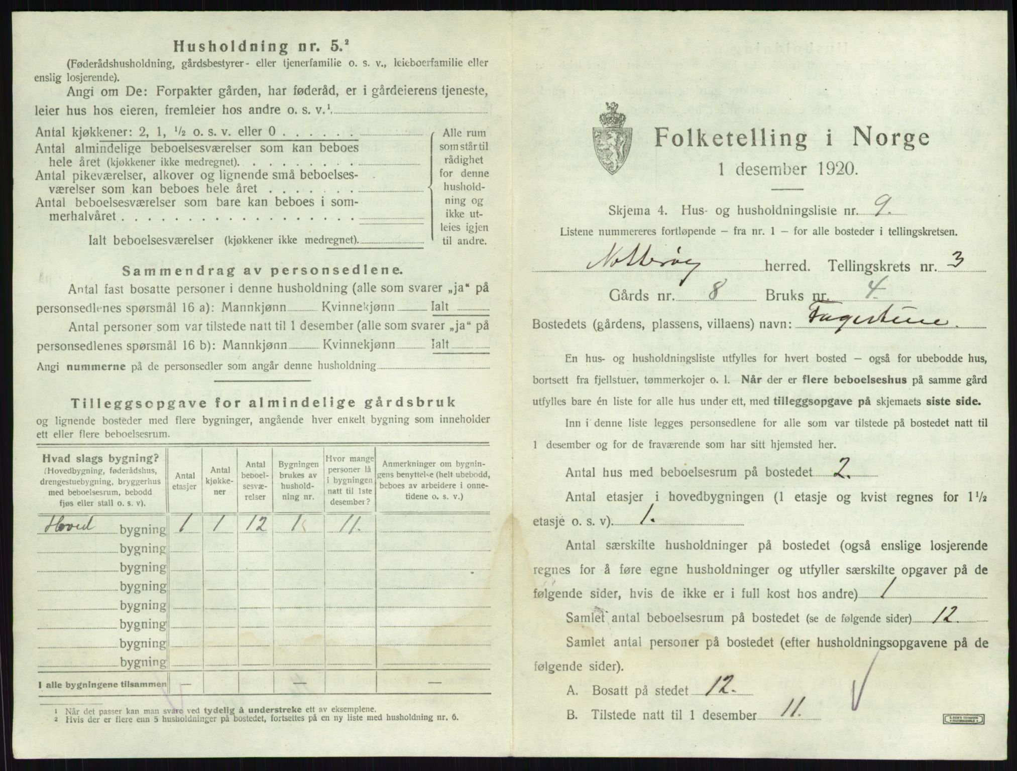 SAKO, Folketelling 1920 for 0722 Nøtterøy herred, 1920, s. 508