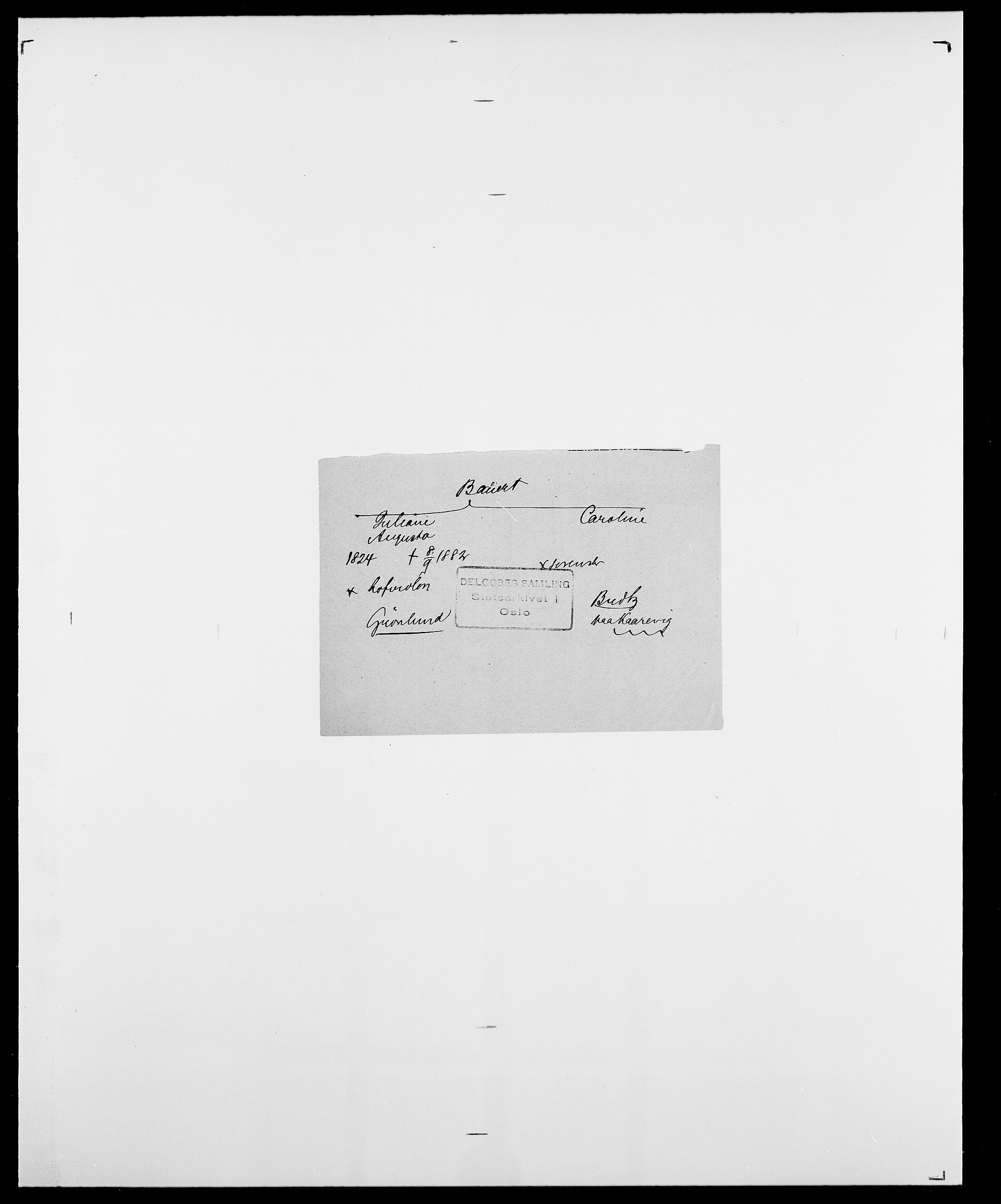Delgobe, Charles Antoine - samling, AV/SAO-PAO-0038/D/Da/L0003: Barca - Bergen, s. 442