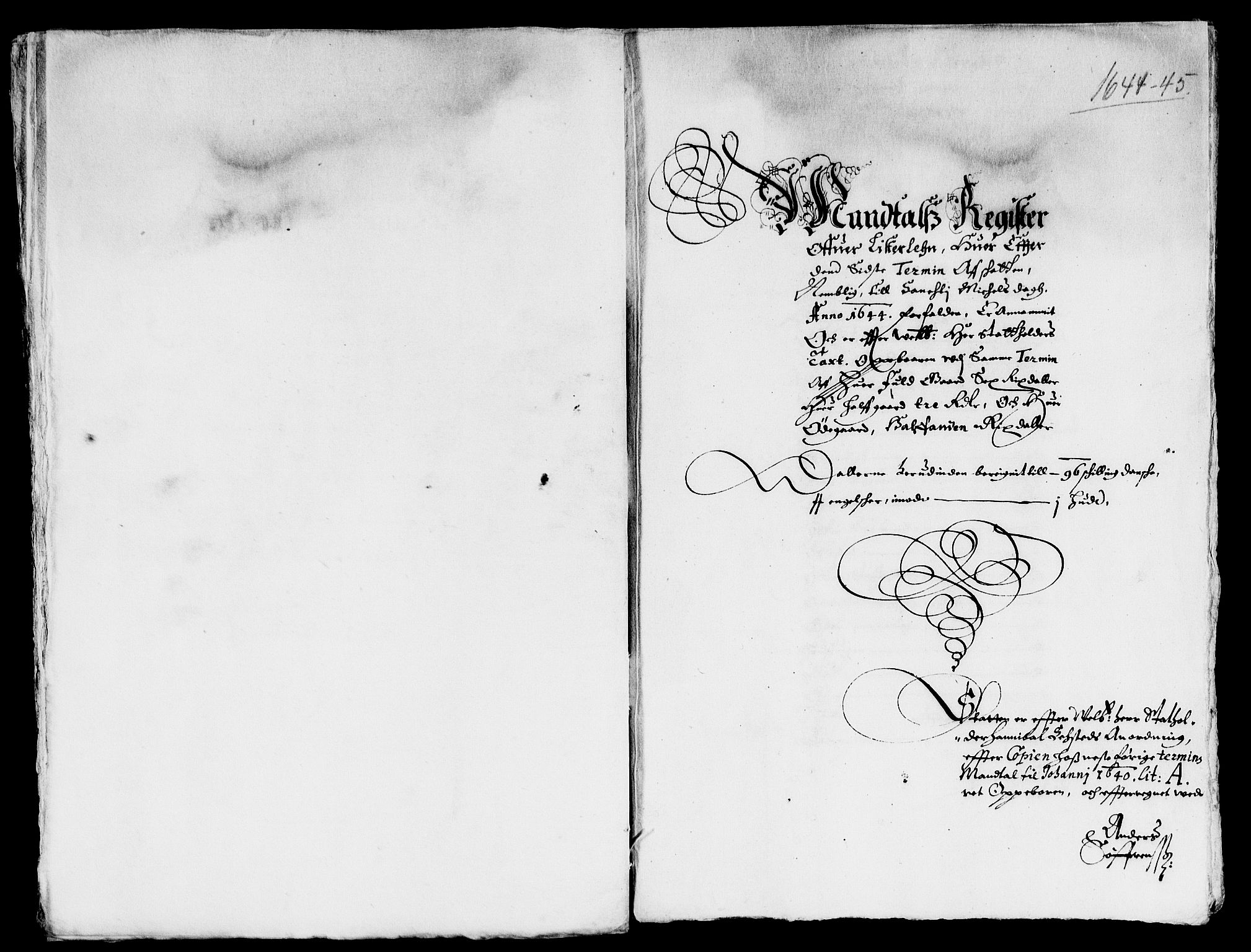 Rentekammeret inntil 1814, Reviderte regnskaper, Lensregnskaper, AV/RA-EA-5023/R/Rb/Rbr/L0015: Lista len, 1643-1645