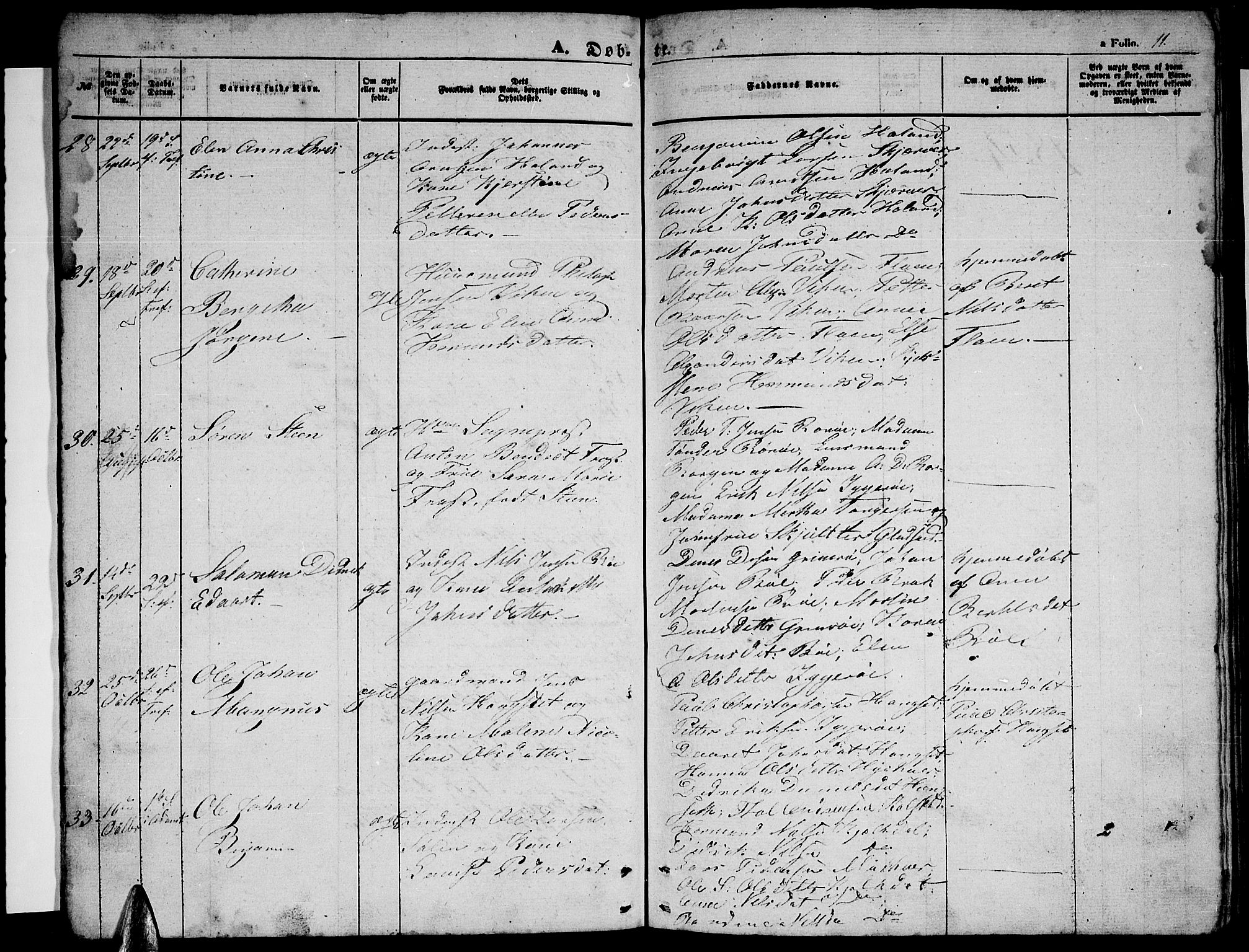 Ministerialprotokoller, klokkerbøker og fødselsregistre - Nordland, SAT/A-1459/816/L0251: Klokkerbok nr. 816C01, 1852-1870, s. 11