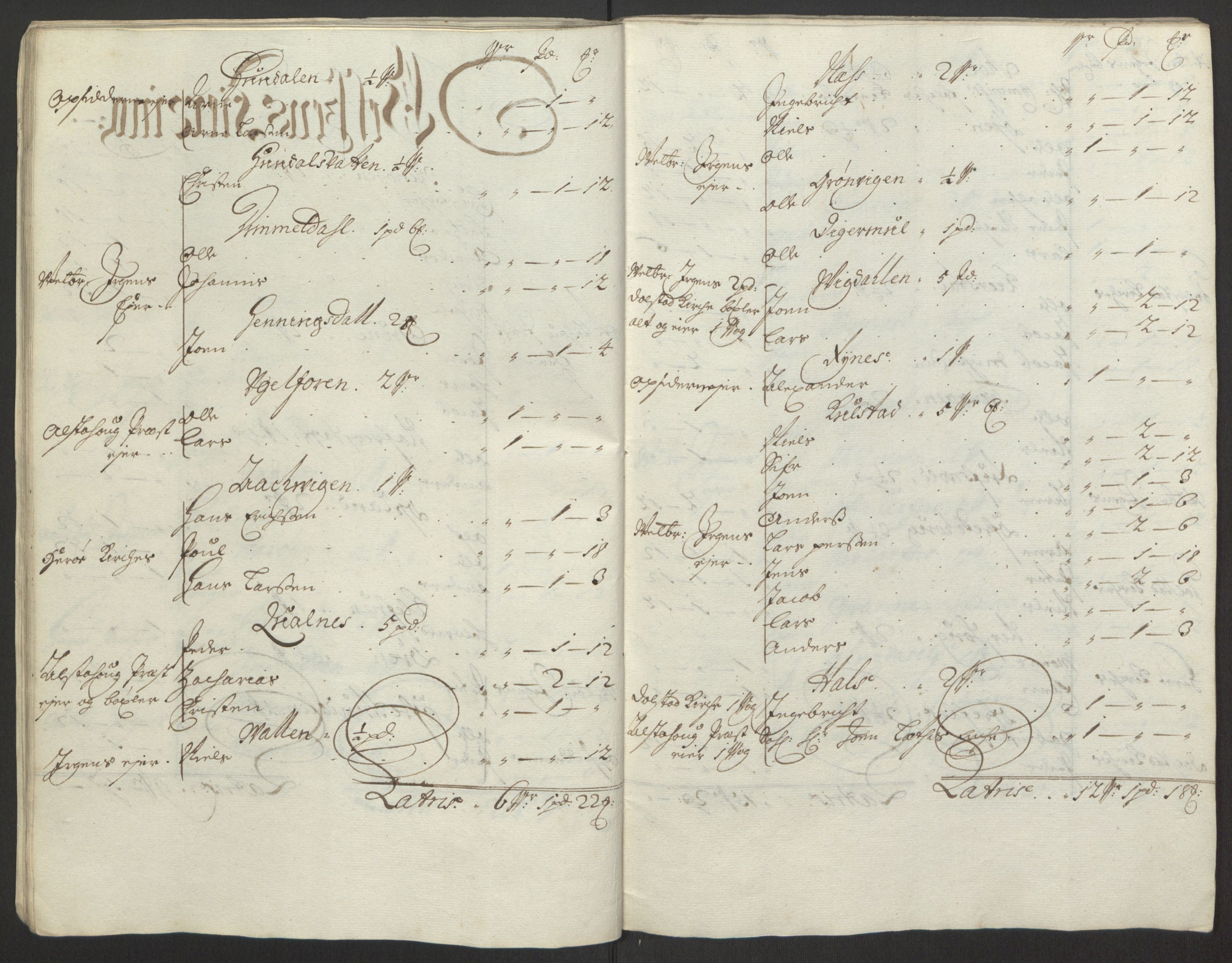 Rentekammeret inntil 1814, Reviderte regnskaper, Fogderegnskap, RA/EA-4092/R65/L4505: Fogderegnskap Helgeland, 1693-1696, s. 315
