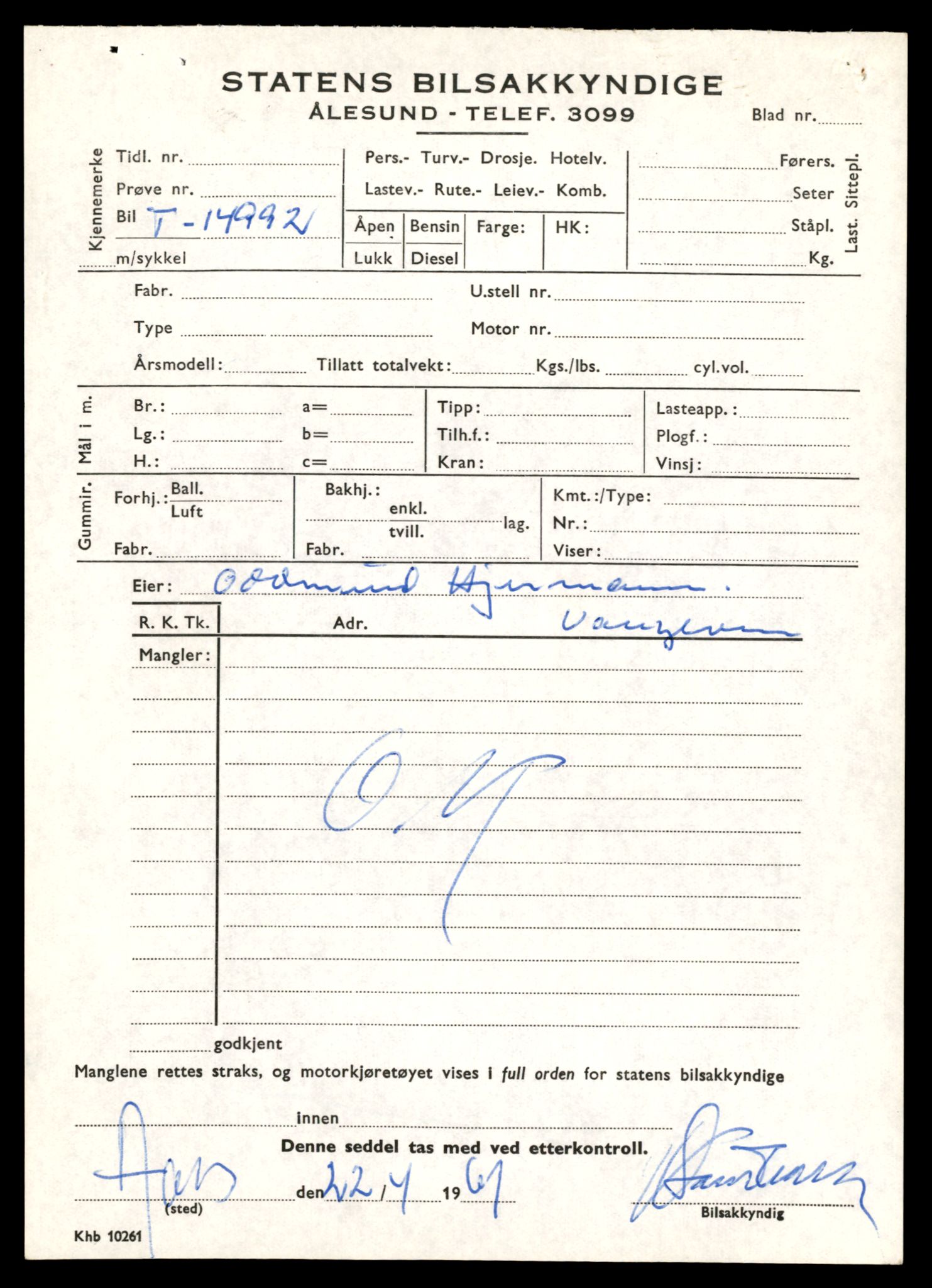Møre og Romsdal vegkontor - Ålesund trafikkstasjon, AV/SAT-A-4099/F/Fe/L0049: Registreringskort for kjøretøy T 14864 - T 18613, 1927-1998, s. 3095