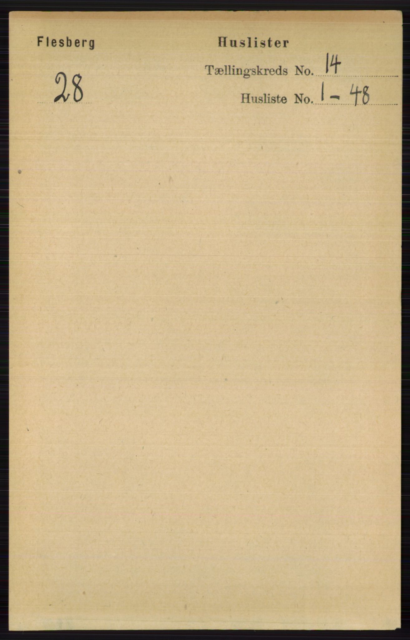 RA, Folketelling 1891 for 0631 Flesberg herred, 1891, s. 2406