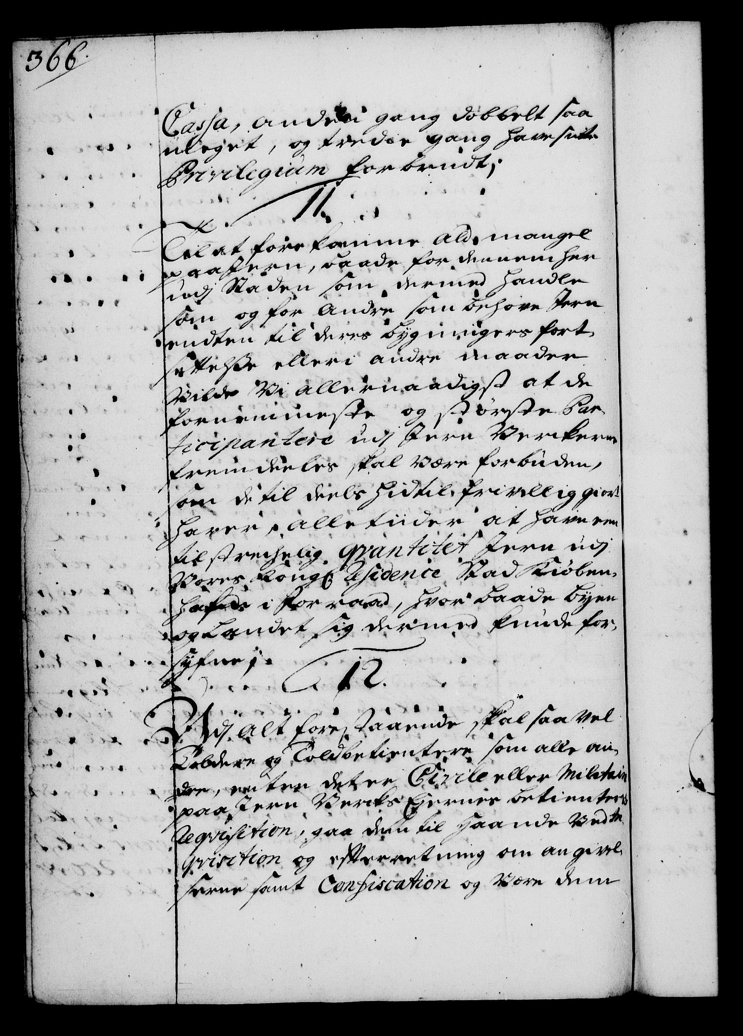 Rentekammeret, Kammerkanselliet, RA/EA-3111/G/Gg/Gga/L0003: Norsk ekspedisjonsprotokoll med register (merket RK 53.3), 1727-1734, s. 366