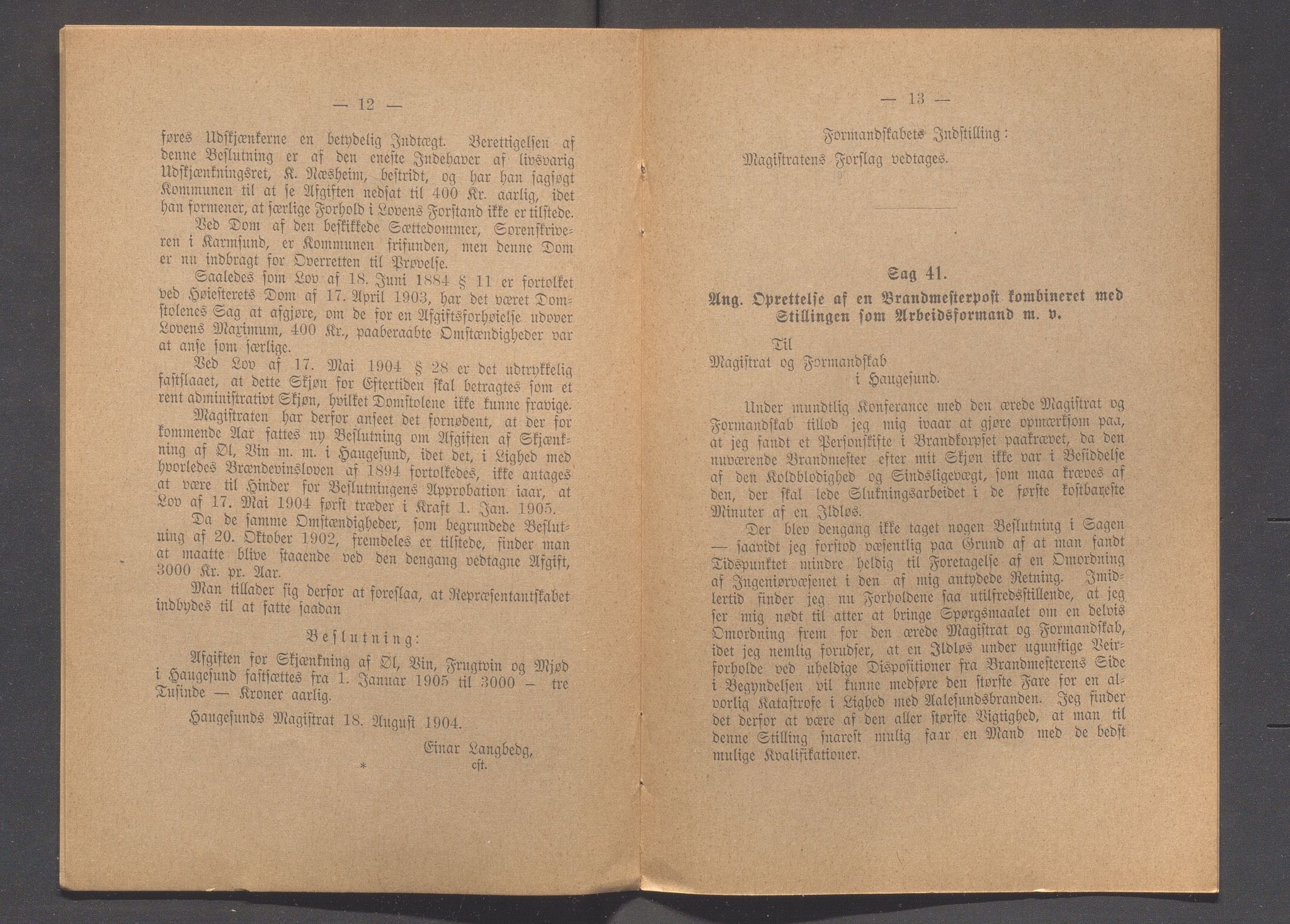 Haugesund kommune - Formannskapet og Bystyret, IKAR/A-740/A/Abb/L0001: Bystyreforhandlinger, 1889-1907, s. 517