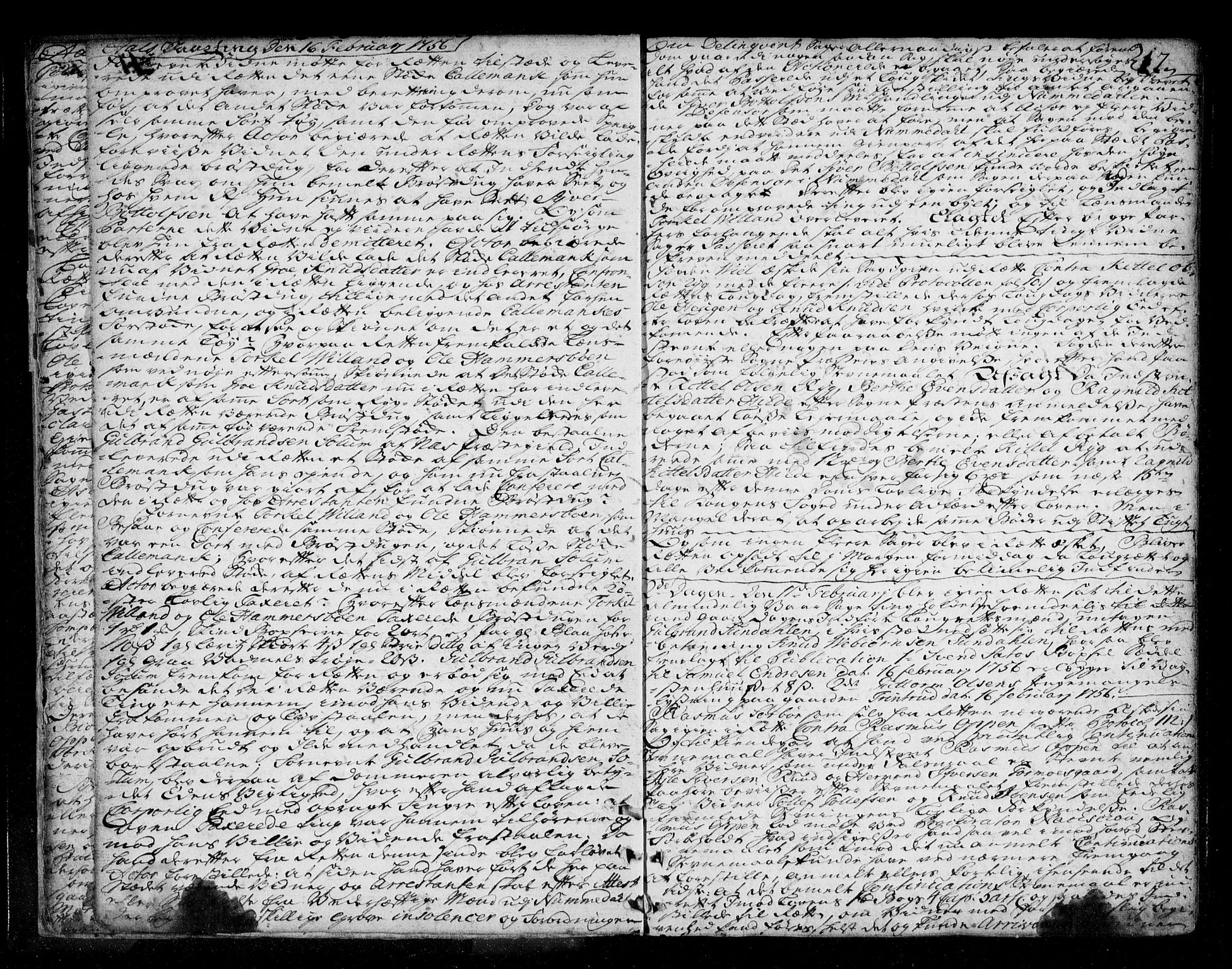 Ringerike og Hallingdal sorenskriveri, AV/SAKO-A-81/F/Fa/Fad/L0005: Tingbok - Hallingdal, 1756-1764, s. 12