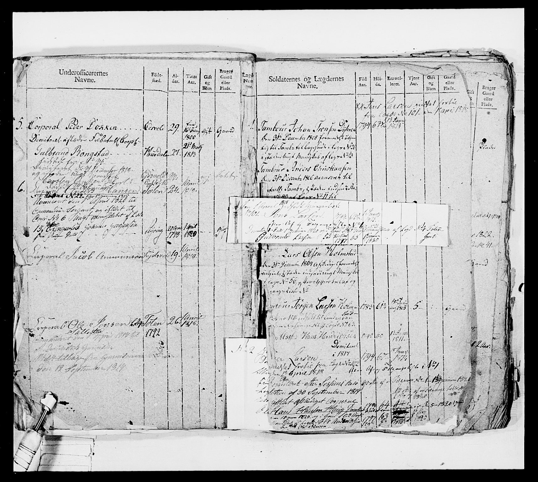 Generalitets- og kommissariatskollegiet, Det kongelige norske kommissariatskollegium, AV/RA-EA-5420/E/Eh/L0042: 1. Akershusiske nasjonale infanteriregiment, 1810, s. 313