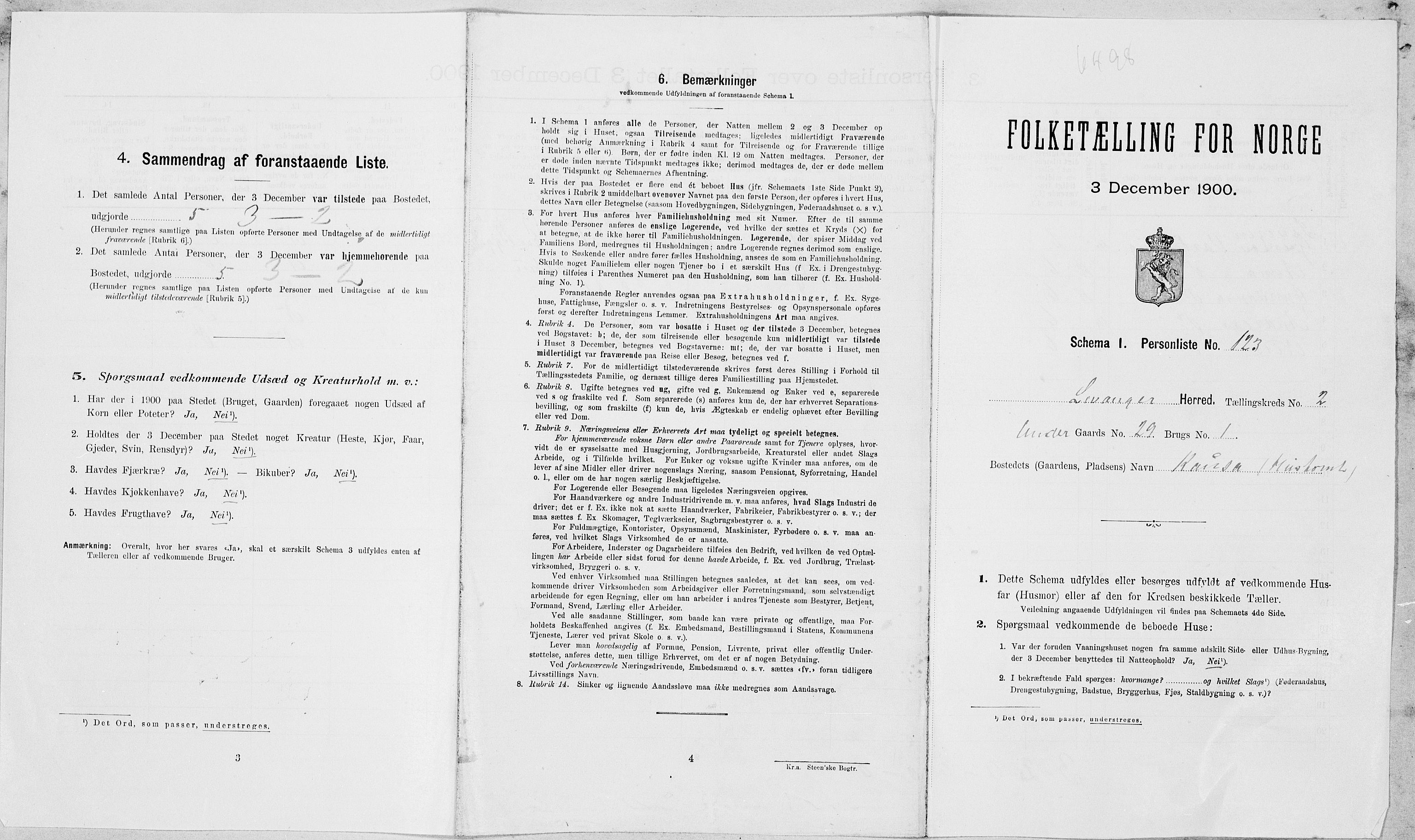 SAT, Folketelling 1900 for 1720 Levanger herred, 1900, s. 477