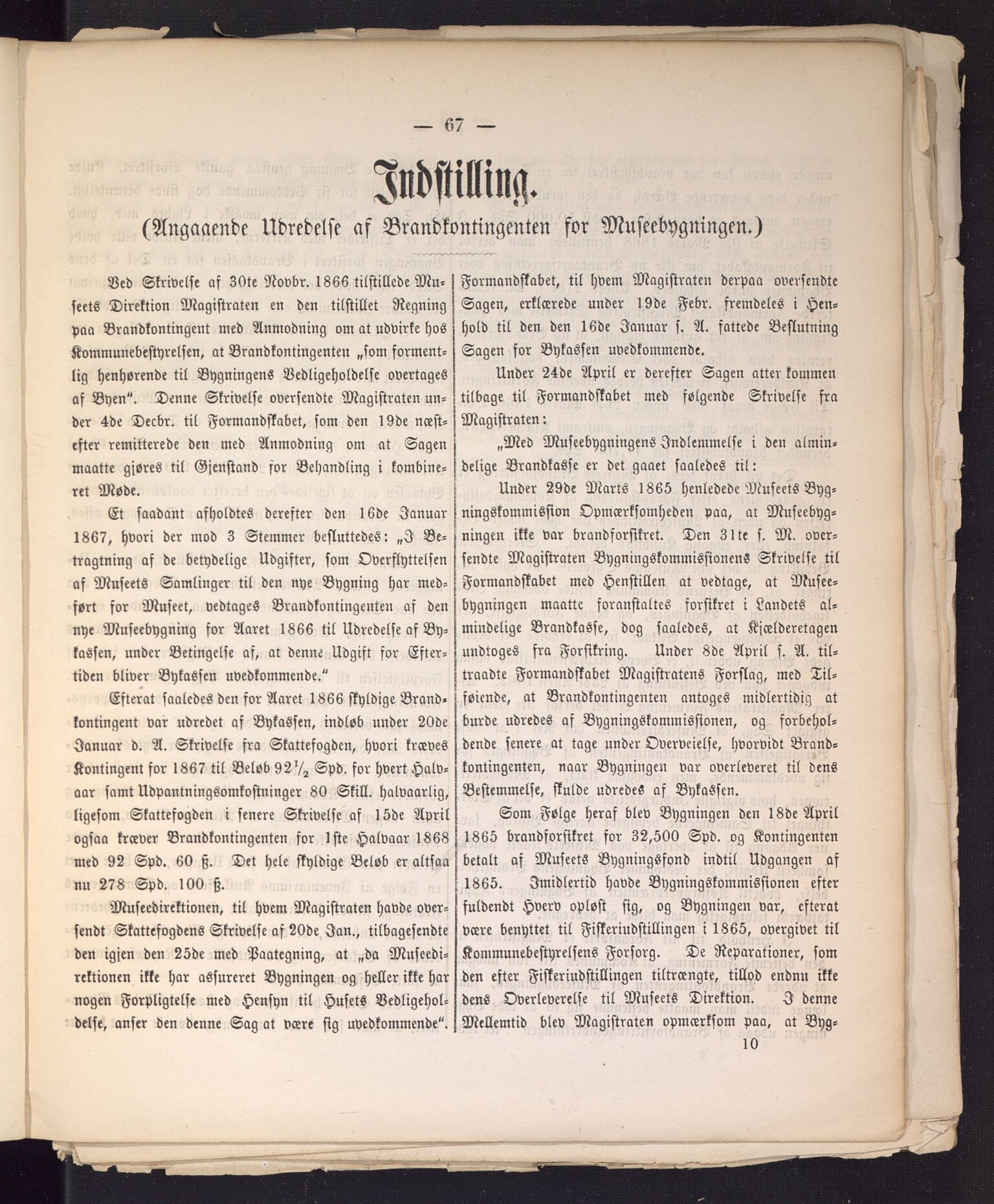 Bergen kommune. Formannskapet, BBA/A-0003/Ad/L0023: Bergens Kommuneforhandlinger, 1868