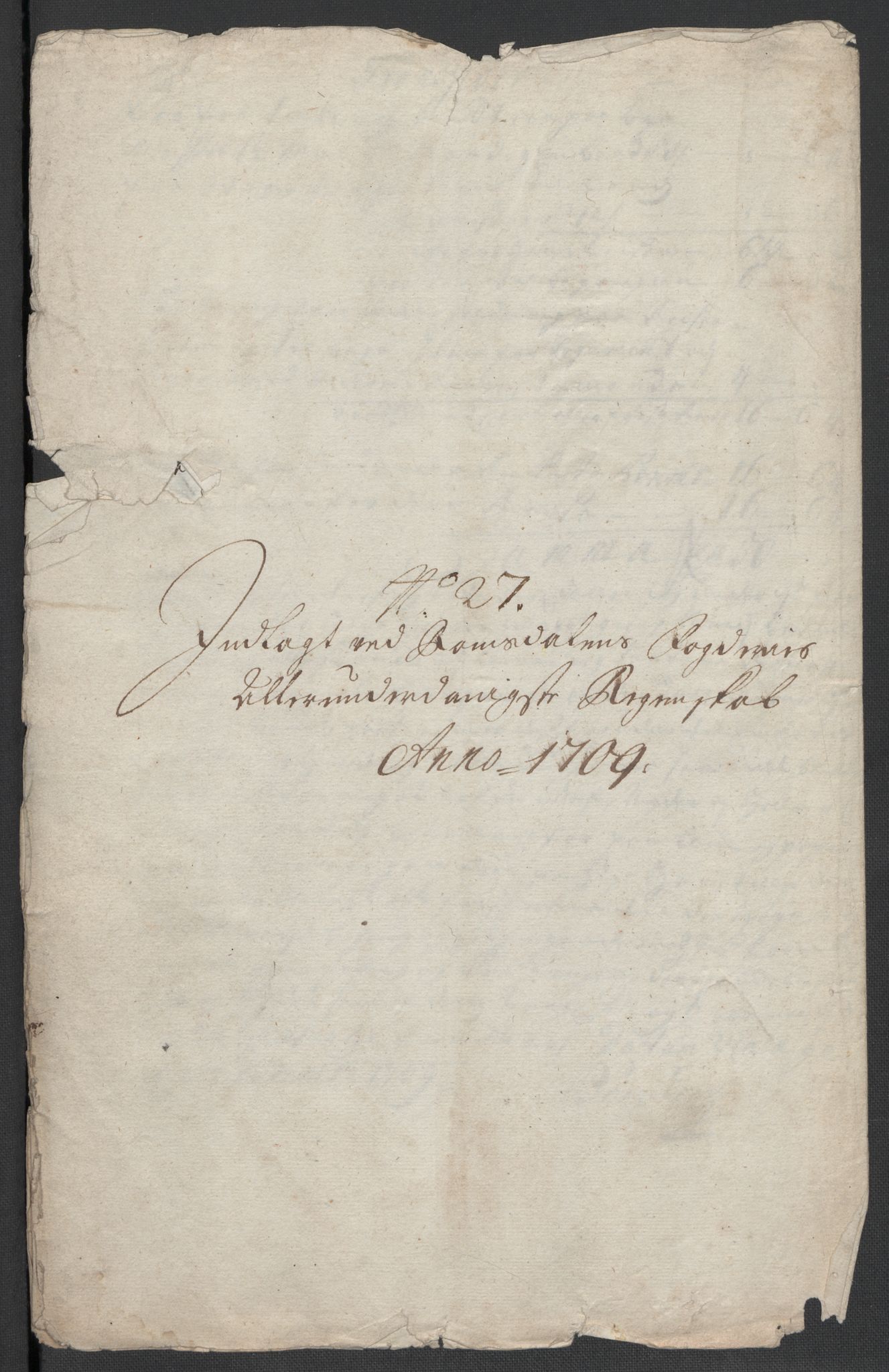 Rentekammeret inntil 1814, Reviderte regnskaper, Fogderegnskap, AV/RA-EA-4092/R55/L3659: Fogderegnskap Romsdal, 1709-1710, s. 187