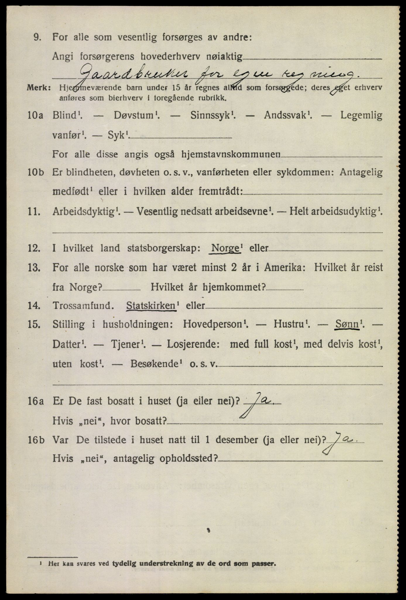 SAKO, Folketelling 1920 for 0630 Øvre Sandsvær herred, 1920, s. 2847