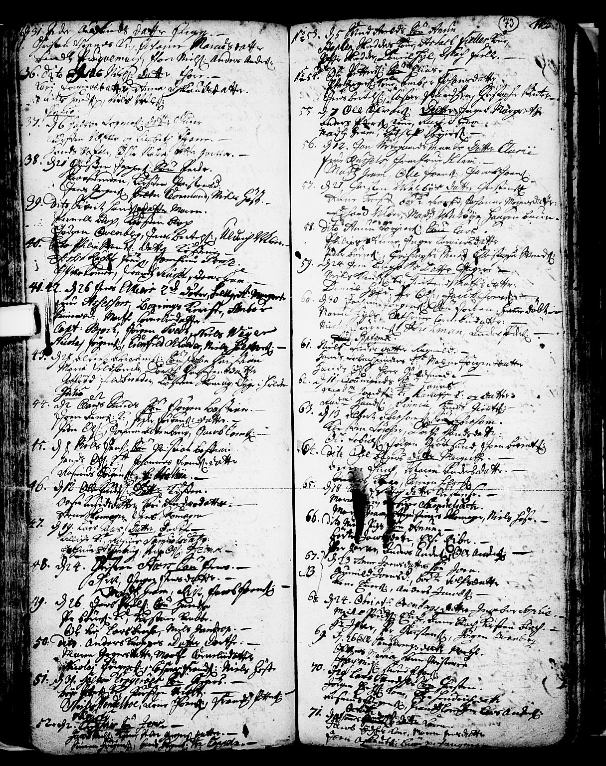 Skien kirkebøker, SAKO/A-302/F/Fa/L0002: Ministerialbok nr. 2, 1716-1757, s. 73