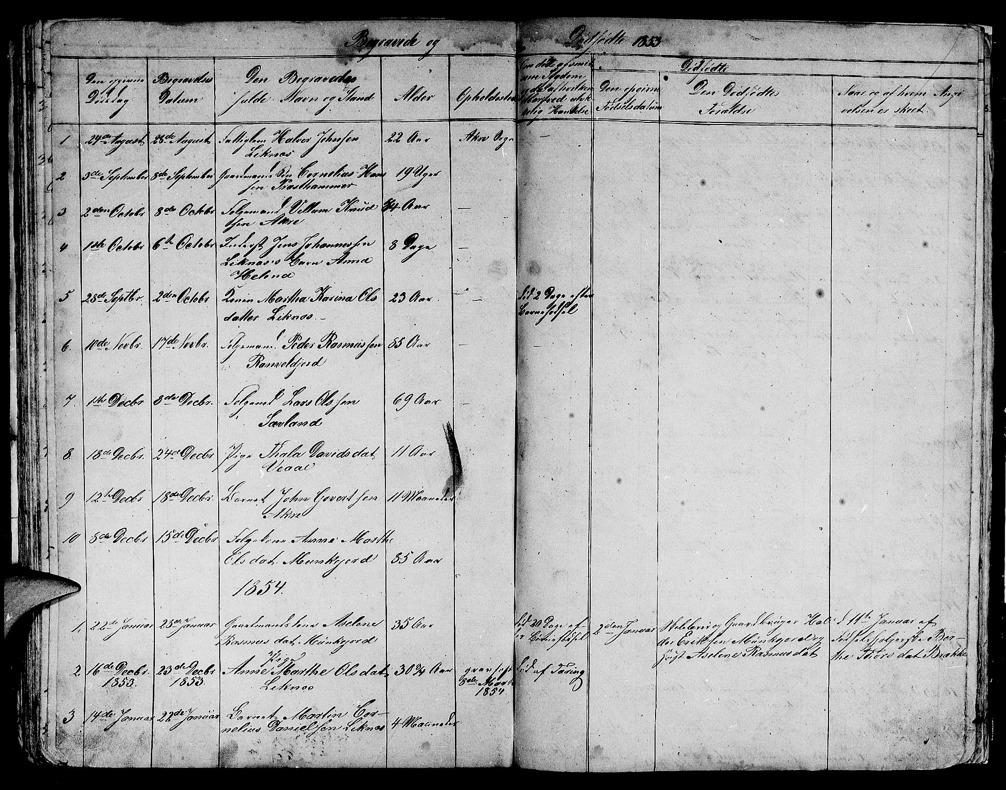 Skudenes sokneprestkontor, AV/SAST-A -101849/H/Ha/Hab/L0003: Klokkerbok nr. B 3, 1848-1865