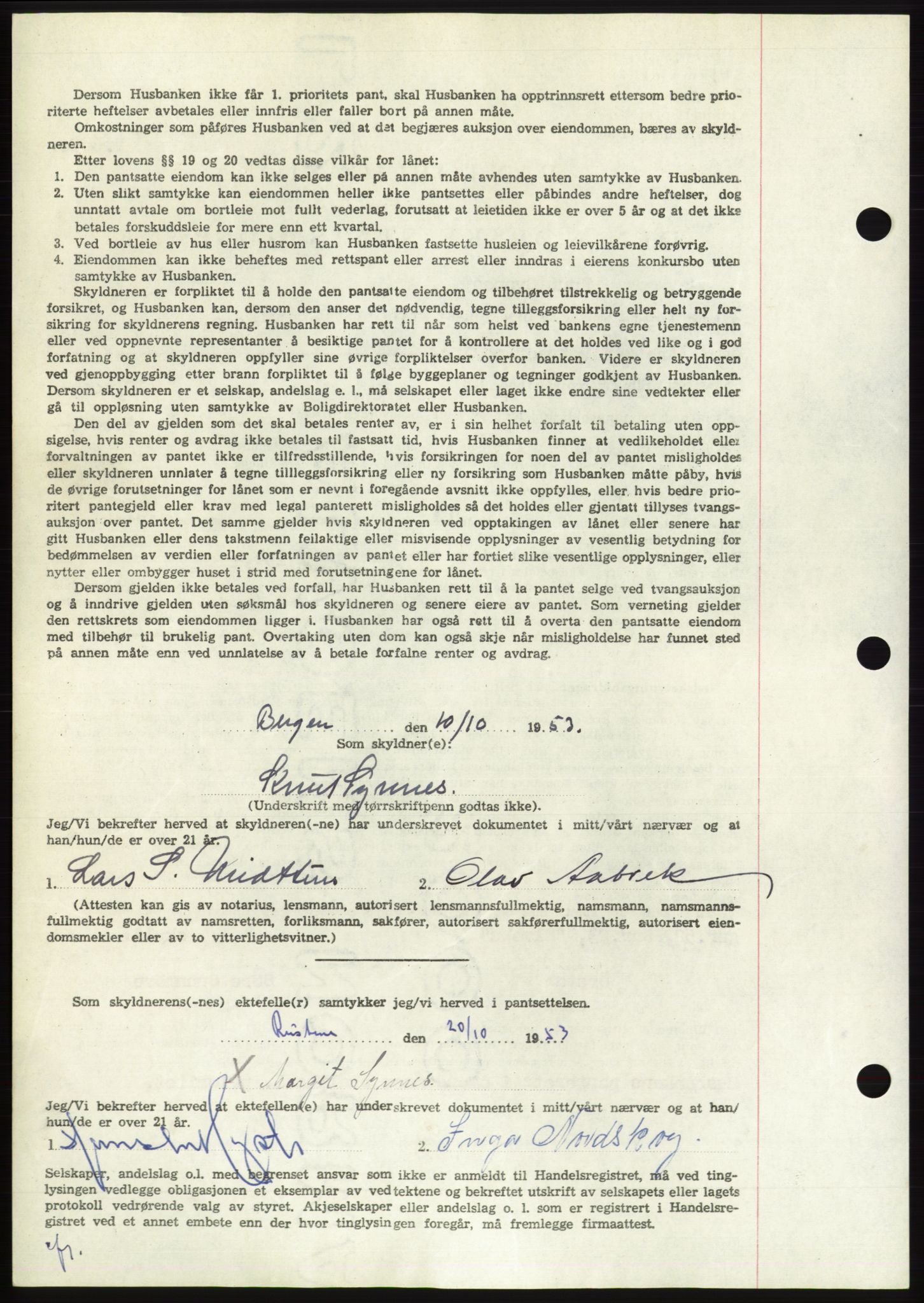 Søre Sunnmøre sorenskriveri, AV/SAT-A-4122/1/2/2C/L0124: Pantebok nr. 12B, 1953-1954, Dagboknr: 2576/1953