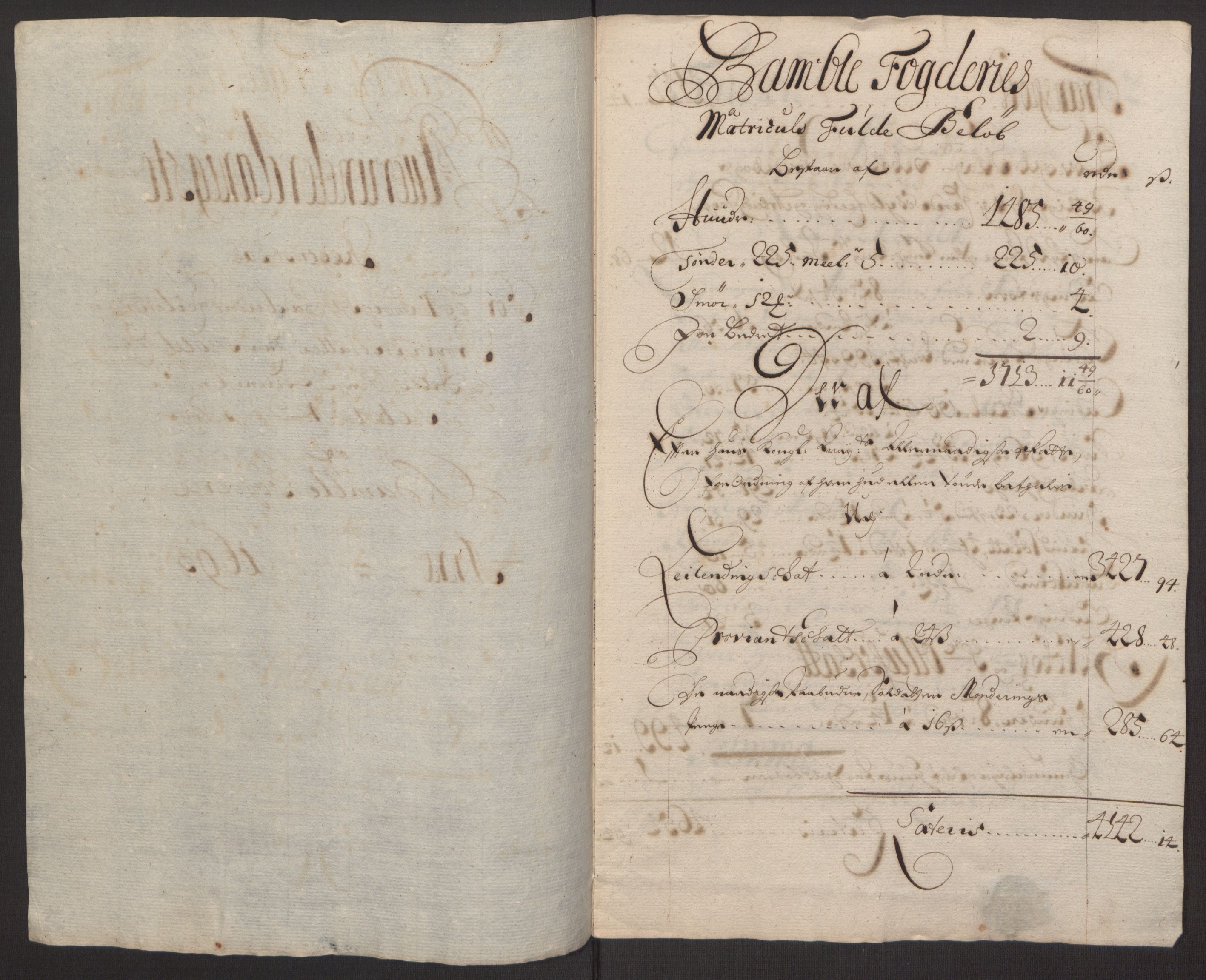 Rentekammeret inntil 1814, Reviderte regnskaper, Fogderegnskap, AV/RA-EA-4092/R34/L2052: Fogderegnskap Bamble, 1692-1693, s. 301