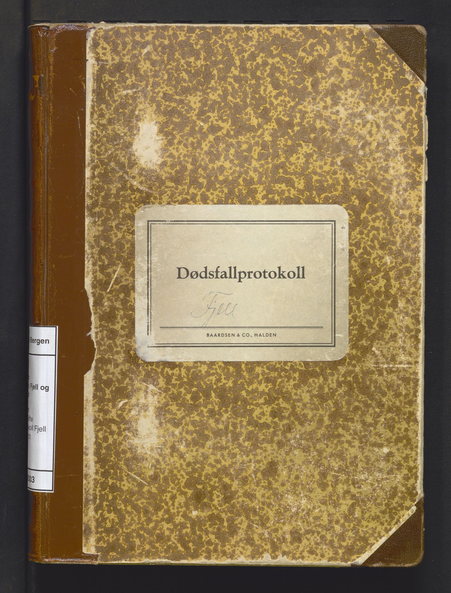 Lensmannen i Fjell og Sund, AV/SAB-A-100158/0006/L0003: Dødsfallprotokoll for Fjell kommune, 1965-1972