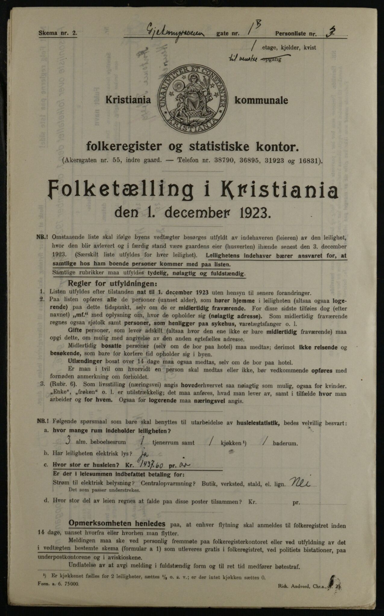 OBA, Kommunal folketelling 1.12.1923 for Kristiania, 1923, s. 32342