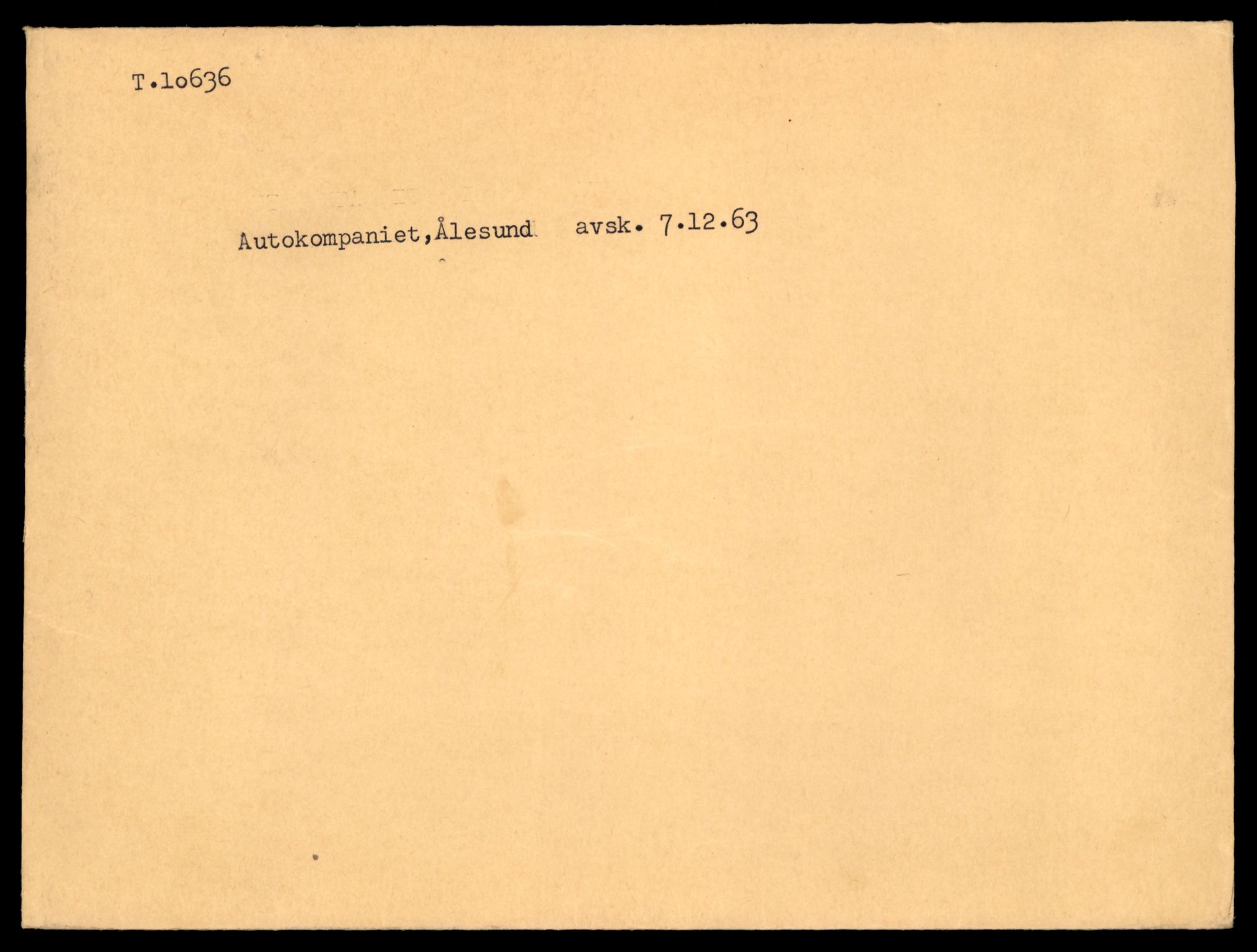 Møre og Romsdal vegkontor - Ålesund trafikkstasjon, AV/SAT-A-4099/F/Fe/L0022: Registreringskort for kjøretøy T 10584 - T 10694, 1927-1998, s. 1609