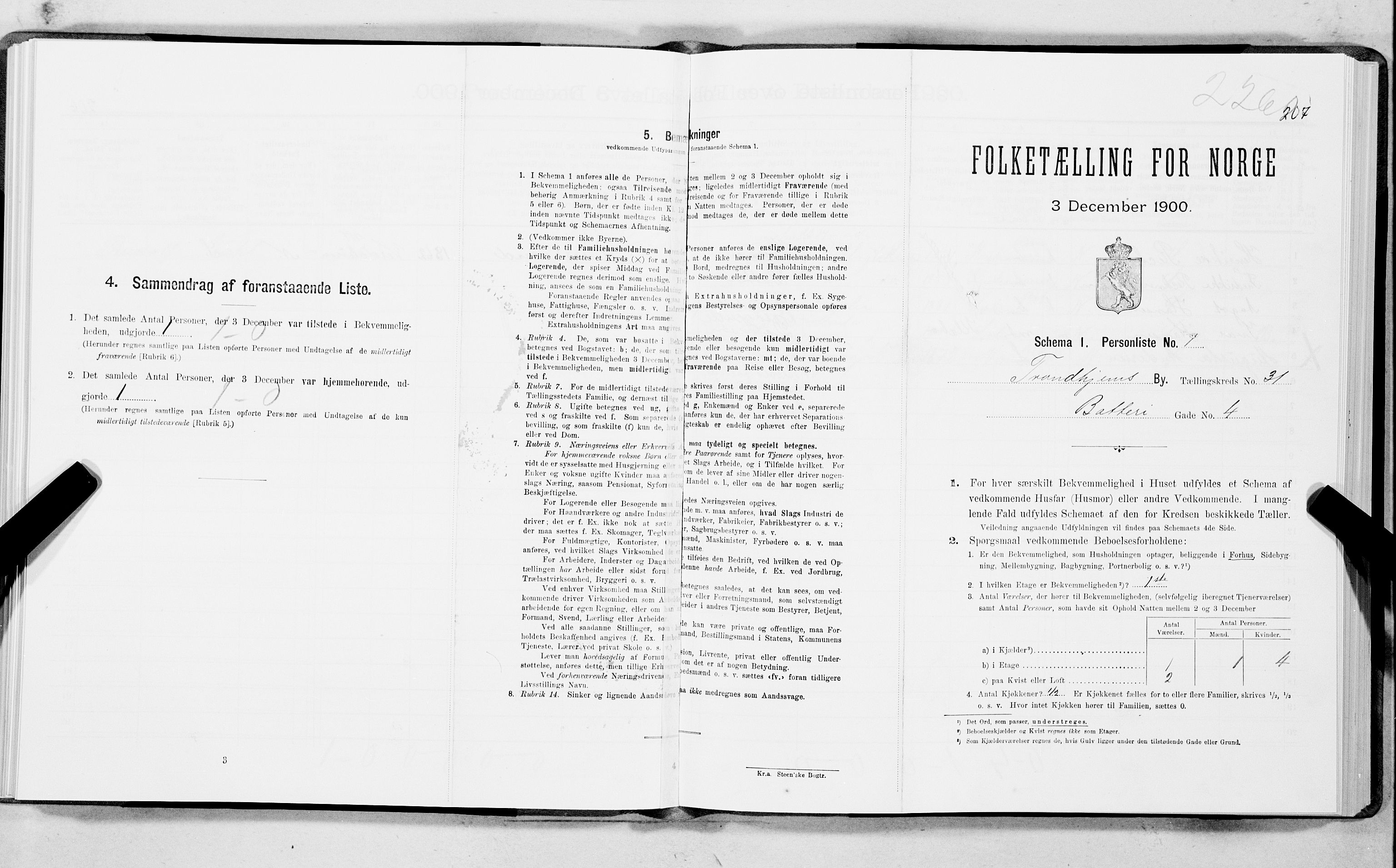 SAT, Folketelling 1900 for 1601 Trondheim kjøpstad, 1900, s. 5106