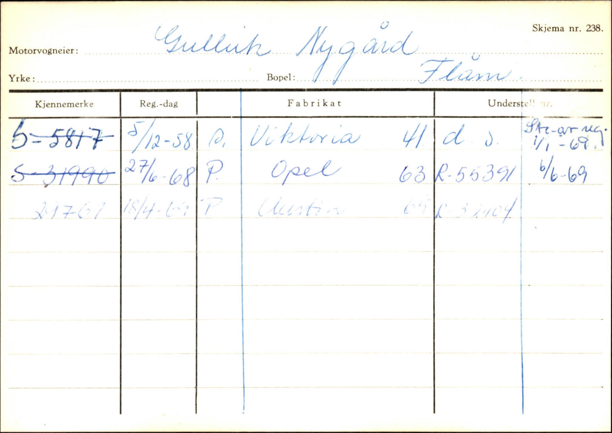 Statens vegvesen, Sogn og Fjordane vegkontor, SAB/A-5301/4/F/L0125: Eigarregister Sogndal V-Å. Aurland A-Å. Fjaler A-N, 1945-1975, s. 918