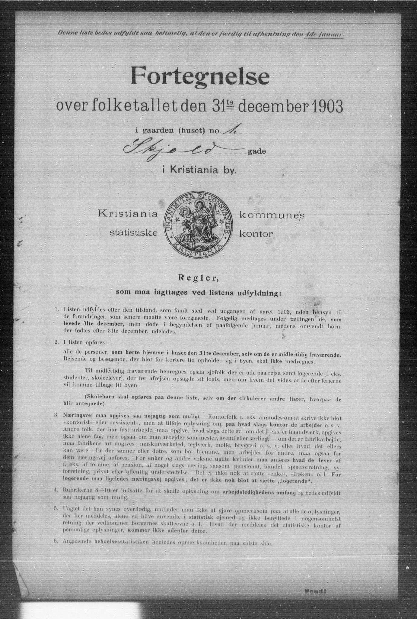 OBA, Kommunal folketelling 31.12.1903 for Kristiania kjøpstad, 1903, s. 18396