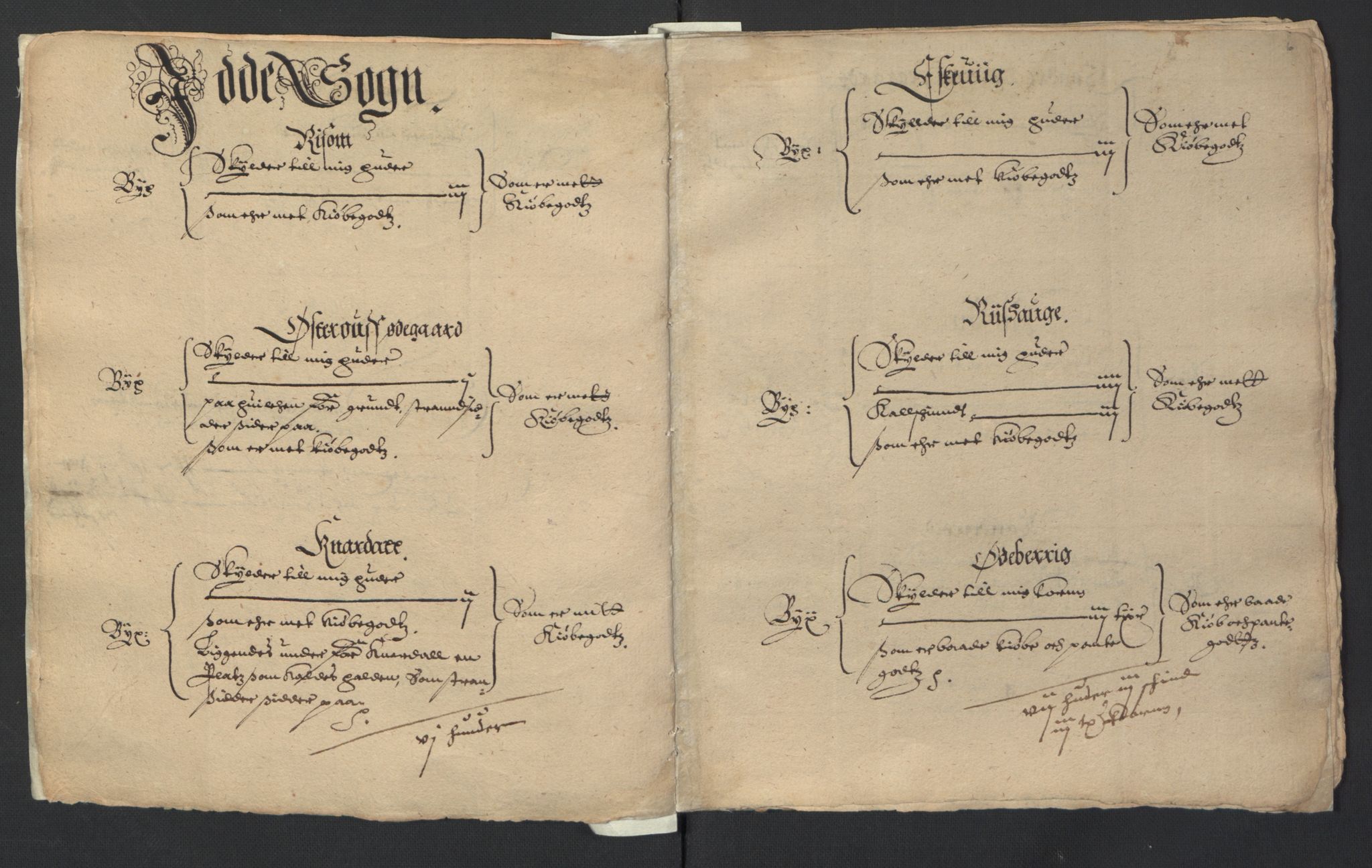 Stattholderembetet 1572-1771, AV/RA-EA-2870/Ek/L0007/0001: Jordebøker til utlikning av rosstjeneste 1624-1626: / Adelsjordebøker, 1624-1625, s. 120