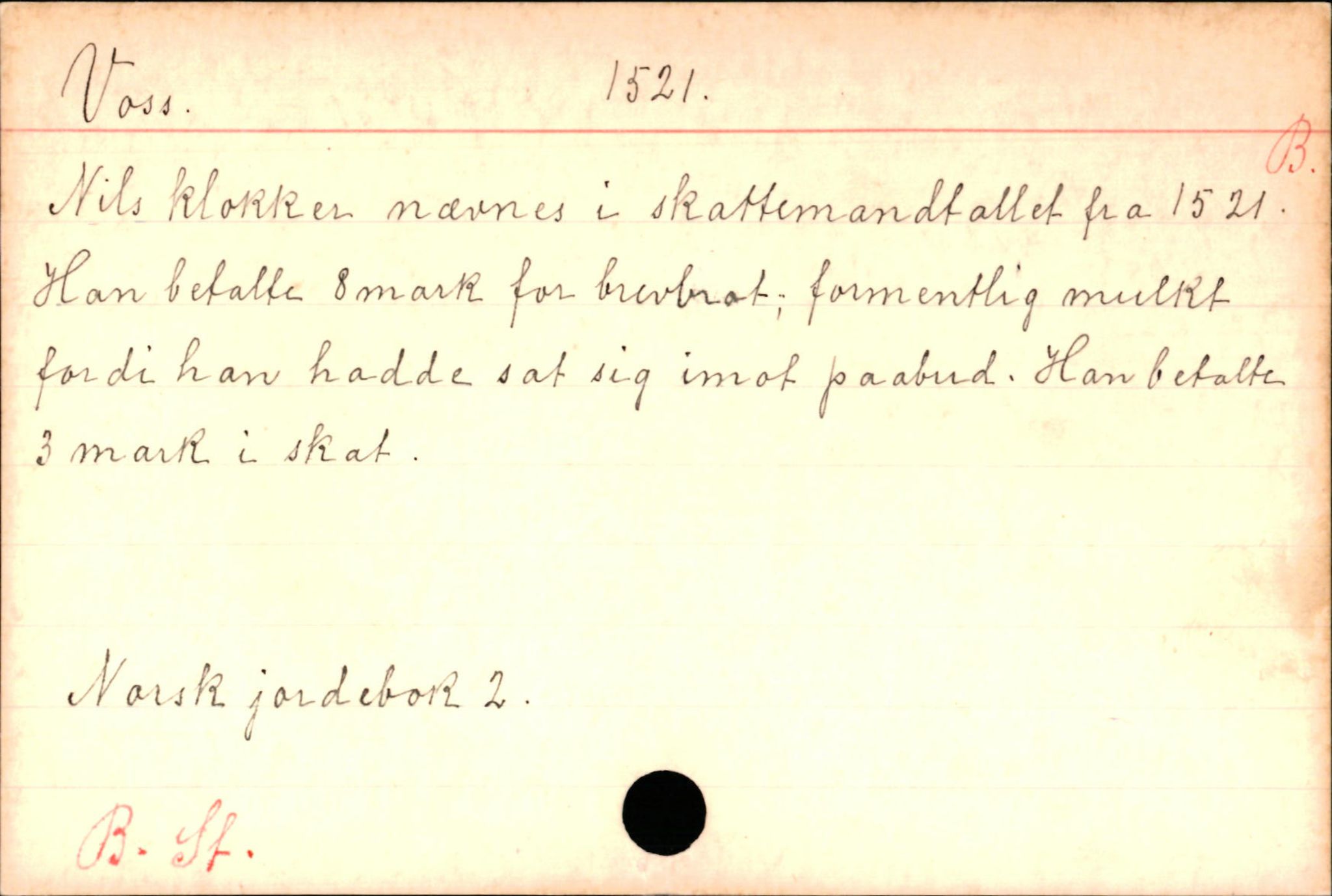 Haugen, Johannes - lærer, SAB/SAB/PA-0036/01/L0001: Om klokkere og lærere, 1521-1904, s. 5824