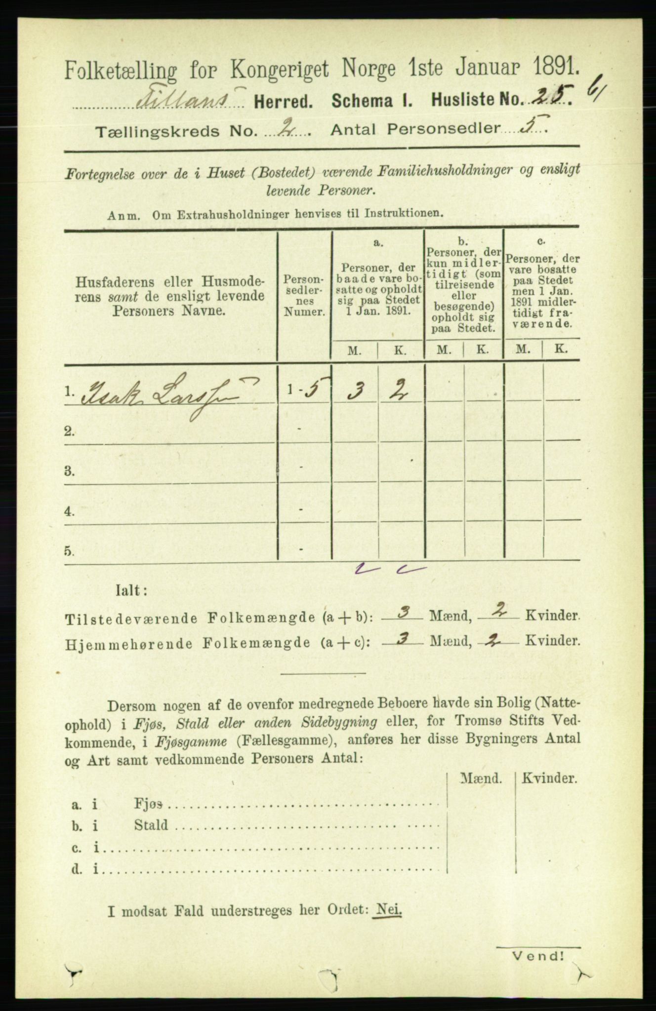 RA, Folketelling 1891 for 1616 Fillan herred, 1891, s. 214