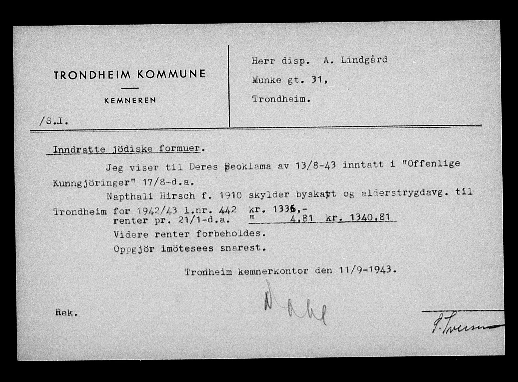 Justisdepartementet, Tilbakeføringskontoret for inndratte formuer, RA/S-1564/H/Hc/Hca/L0896: --, 1945-1947, s. 293