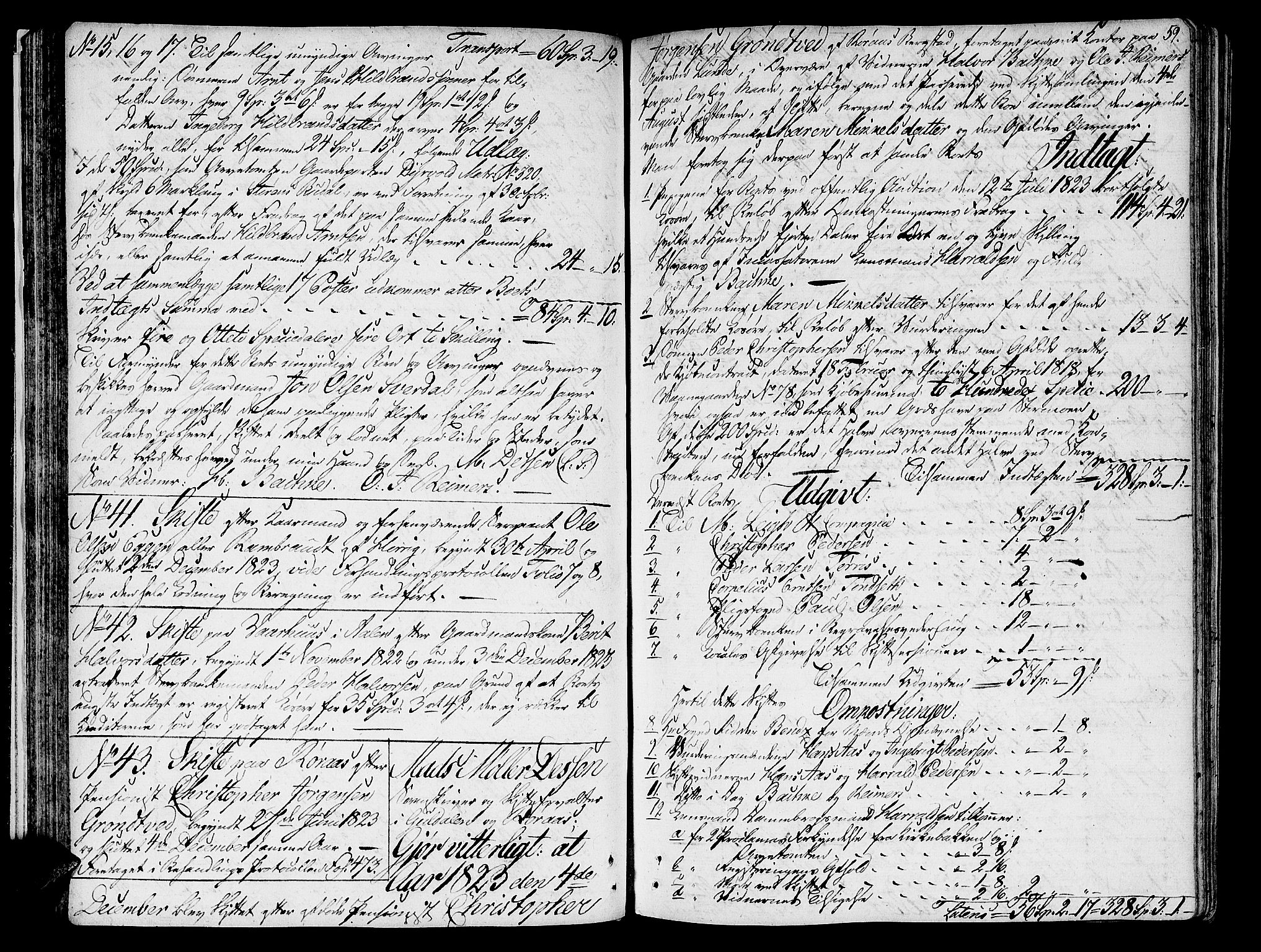 Gauldal sorenskriveri, SAT/A-0014/1/3/3A/L0013: Skifteprotokoll, 1823-1835, s. 58b-59a