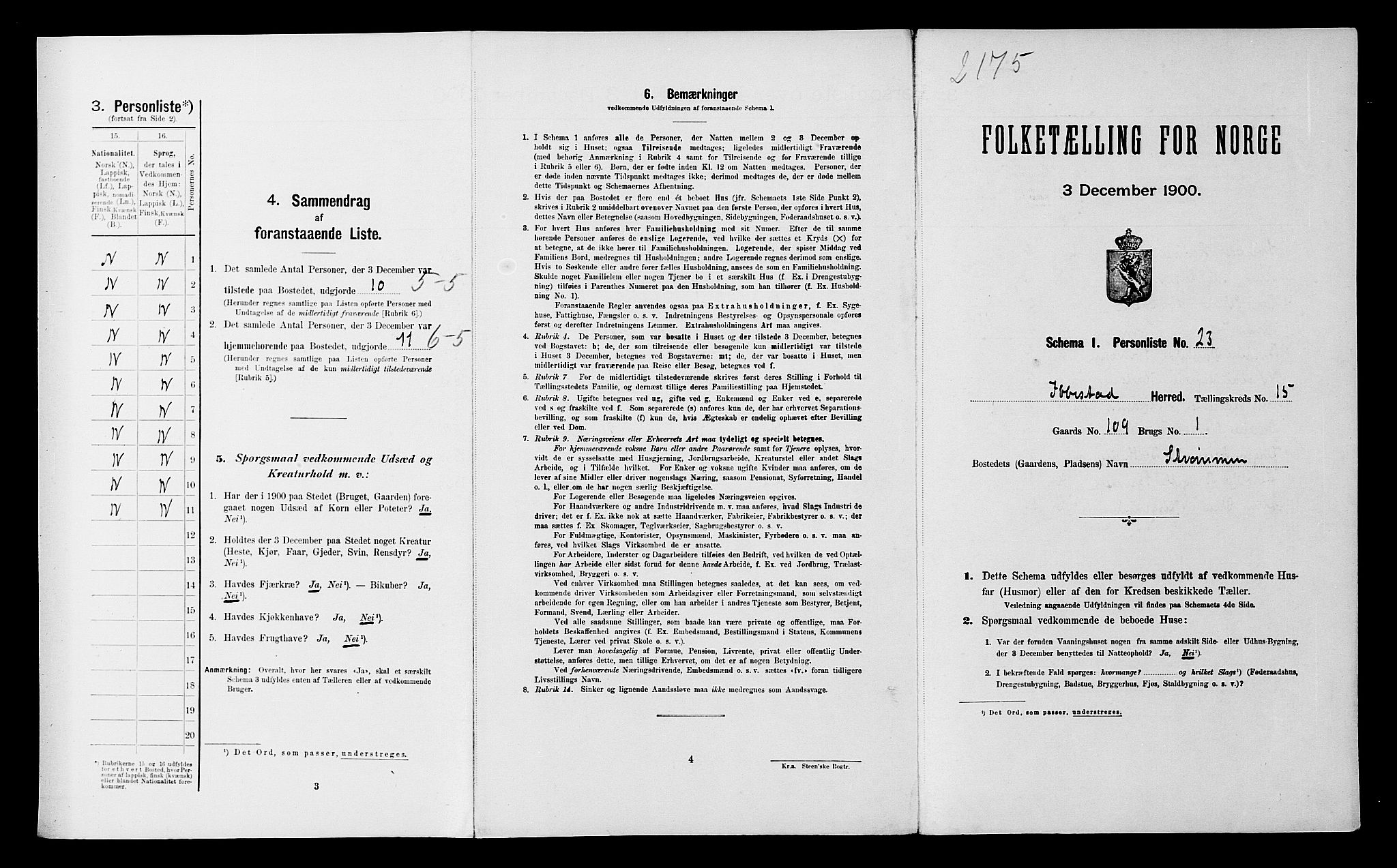 SATØ, Folketelling 1900 for 1917 Ibestad herred, 1900, s. 2079