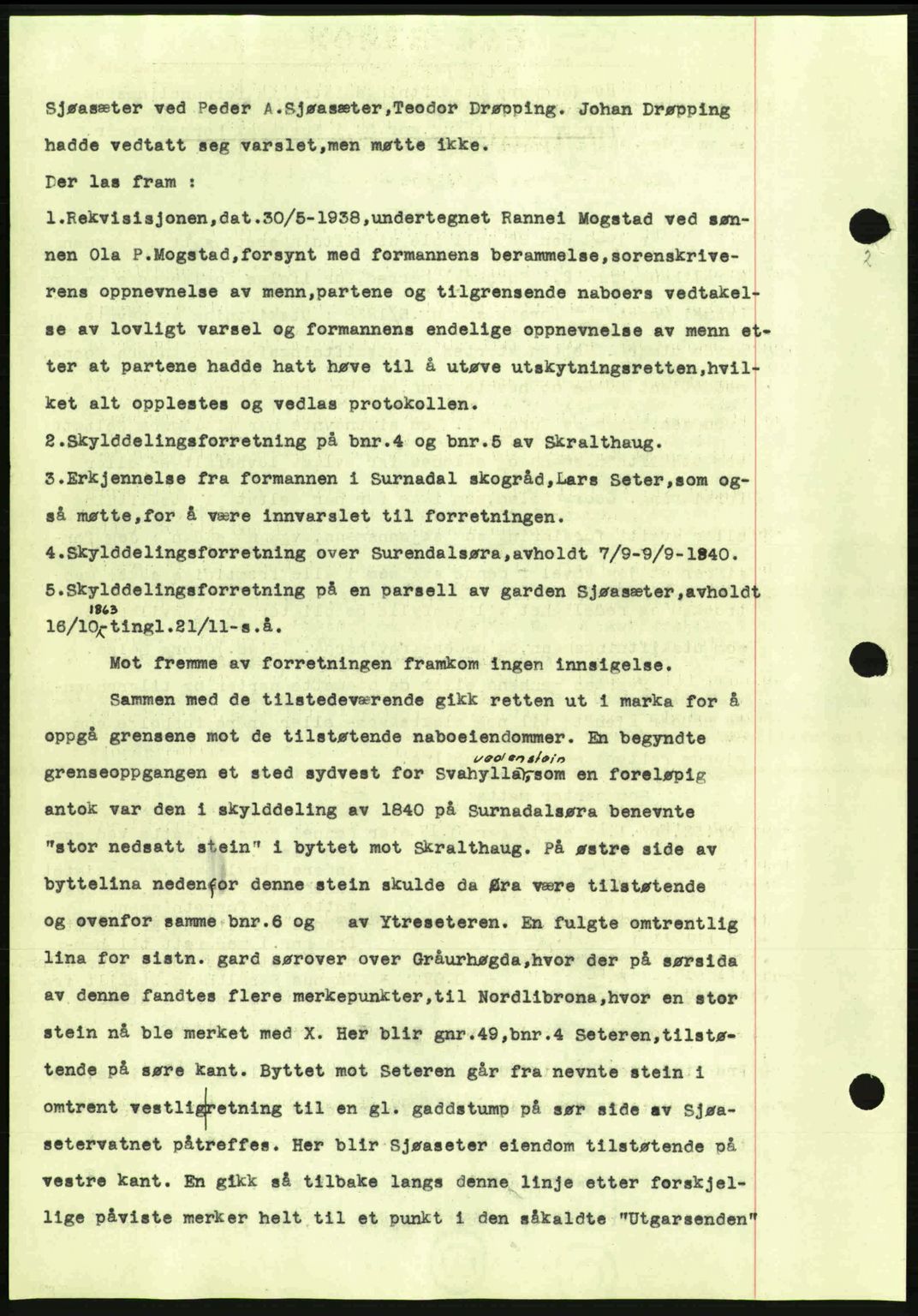 Nordmøre sorenskriveri, SAT/A-4132/1/2/2Ca: Pantebok nr. A89, 1940-1941, Dagboknr: 556/1941