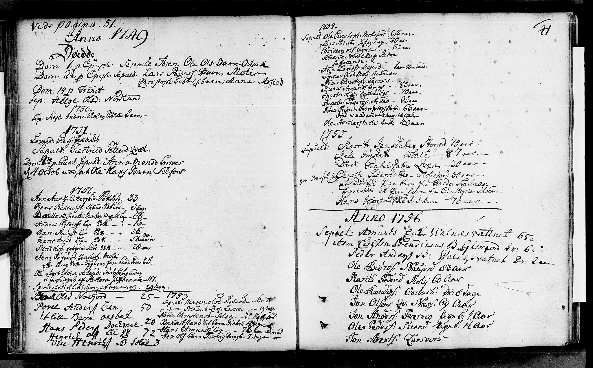 Ministerialprotokoller, klokkerbøker og fødselsregistre - Nordland, AV/SAT-A-1459/846/L0643: Ministerialbok nr. 846A01, 1748-1804, s. 41