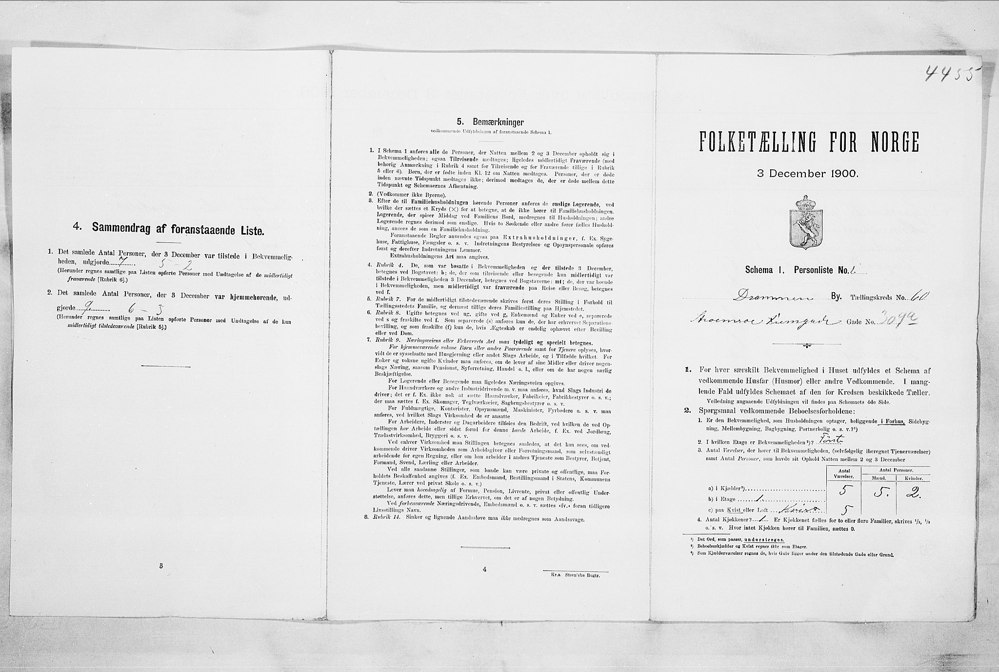 RA, Folketelling 1900 for 0602 Drammen kjøpstad, 1900, s. 10387