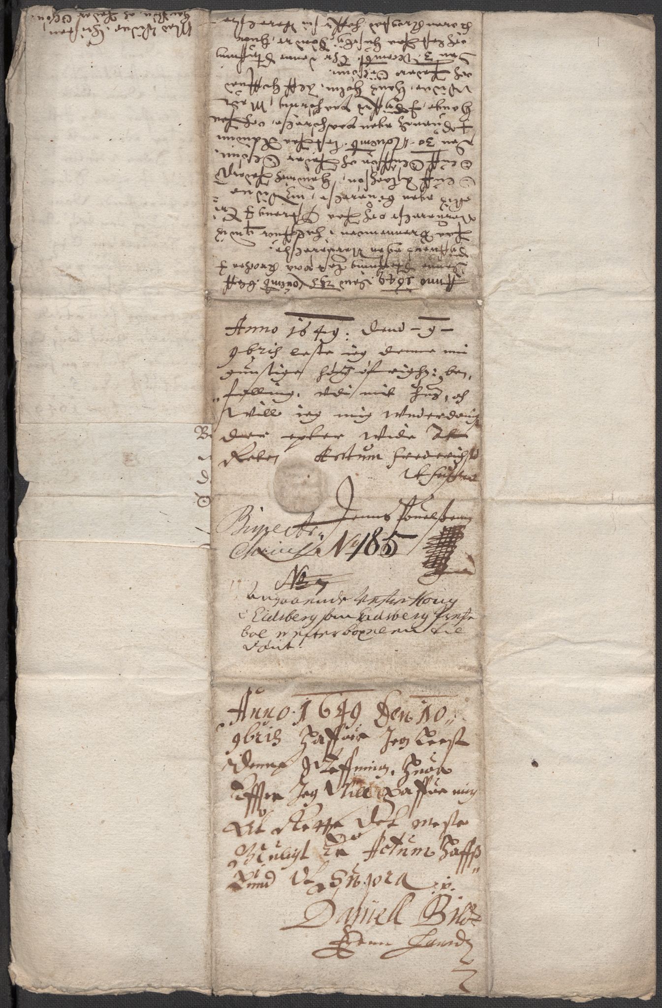 Riksarkivets diplomsamling, AV/RA-EA-5965/F15/L0004: Prestearkiv - Østfold, 1577-1709, s. 189