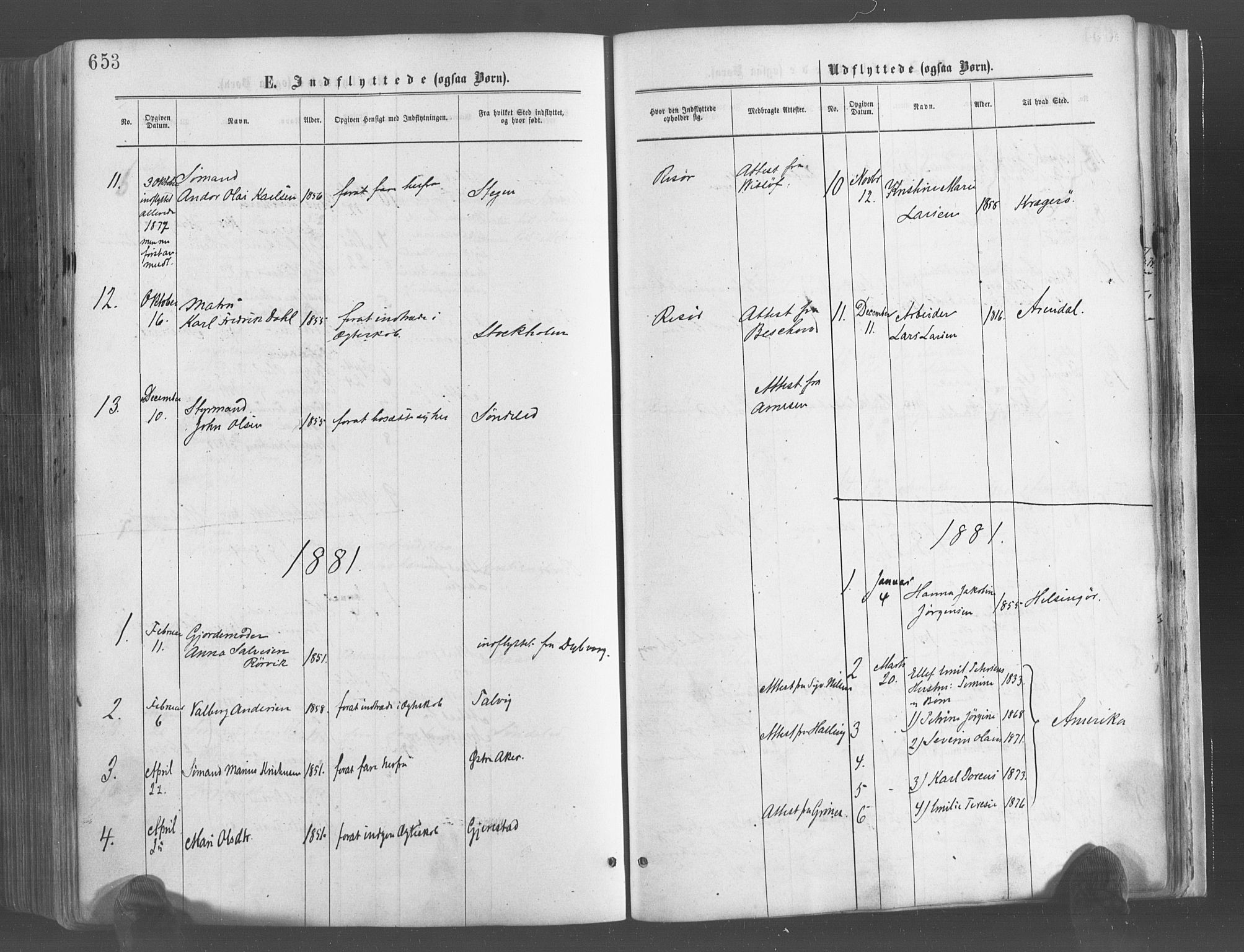 Risør sokneprestkontor, SAK/1111-0035/F/Fa/L0004: Ministerialbok nr. A 4, 1865-1882, s. 653