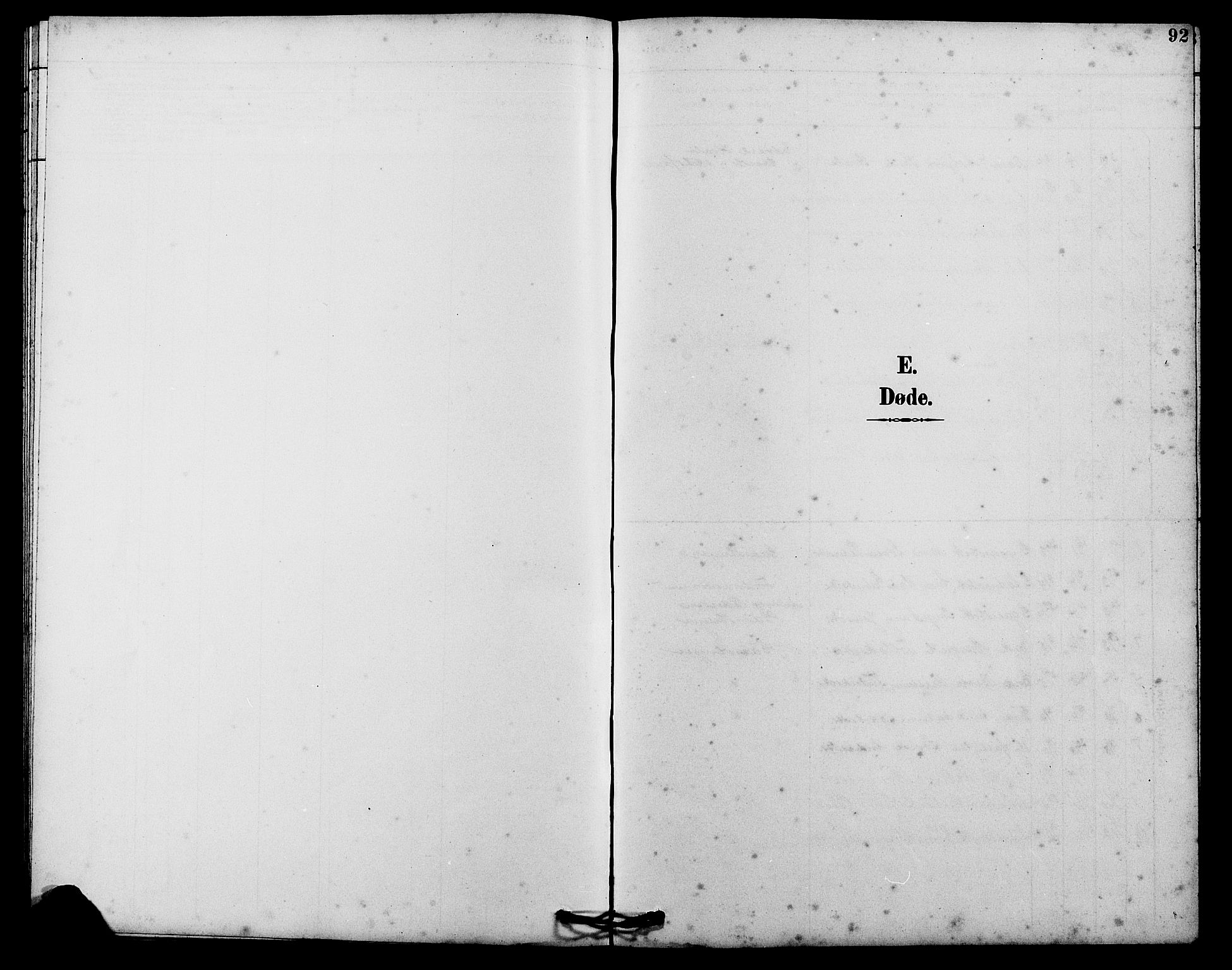 Kvinesdal sokneprestkontor, SAK/1111-0026/F/Fb/Fba/L0004: Klokkerbok nr. B 4, 1894-1909, s. 92