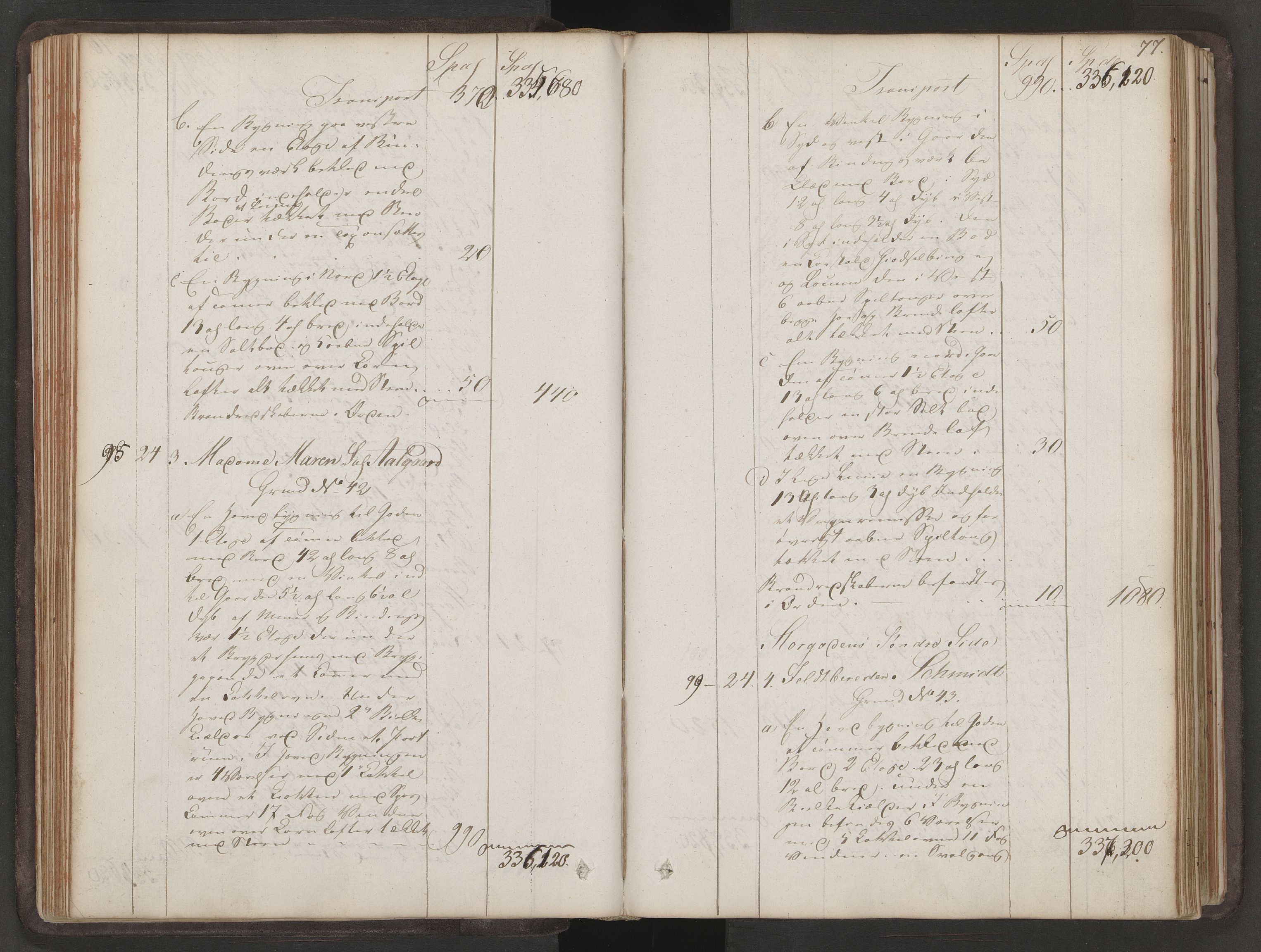 Norges brannkasse, branntakster Oslo, AV/SAO-A-11402/F/Fa/L0007: Branntakstprotokoll, 1819-1827