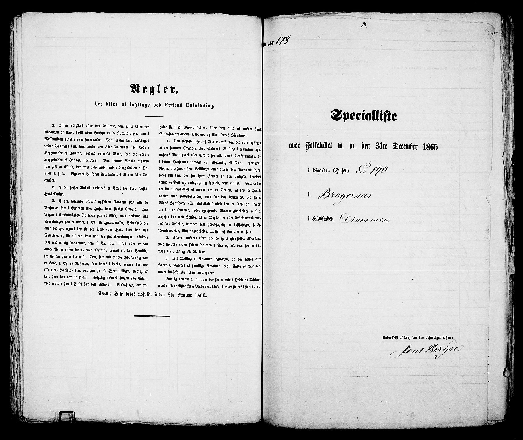 RA, Folketelling 1865 for 0602aB Bragernes prestegjeld i Drammen kjøpstad, 1865, s. 382