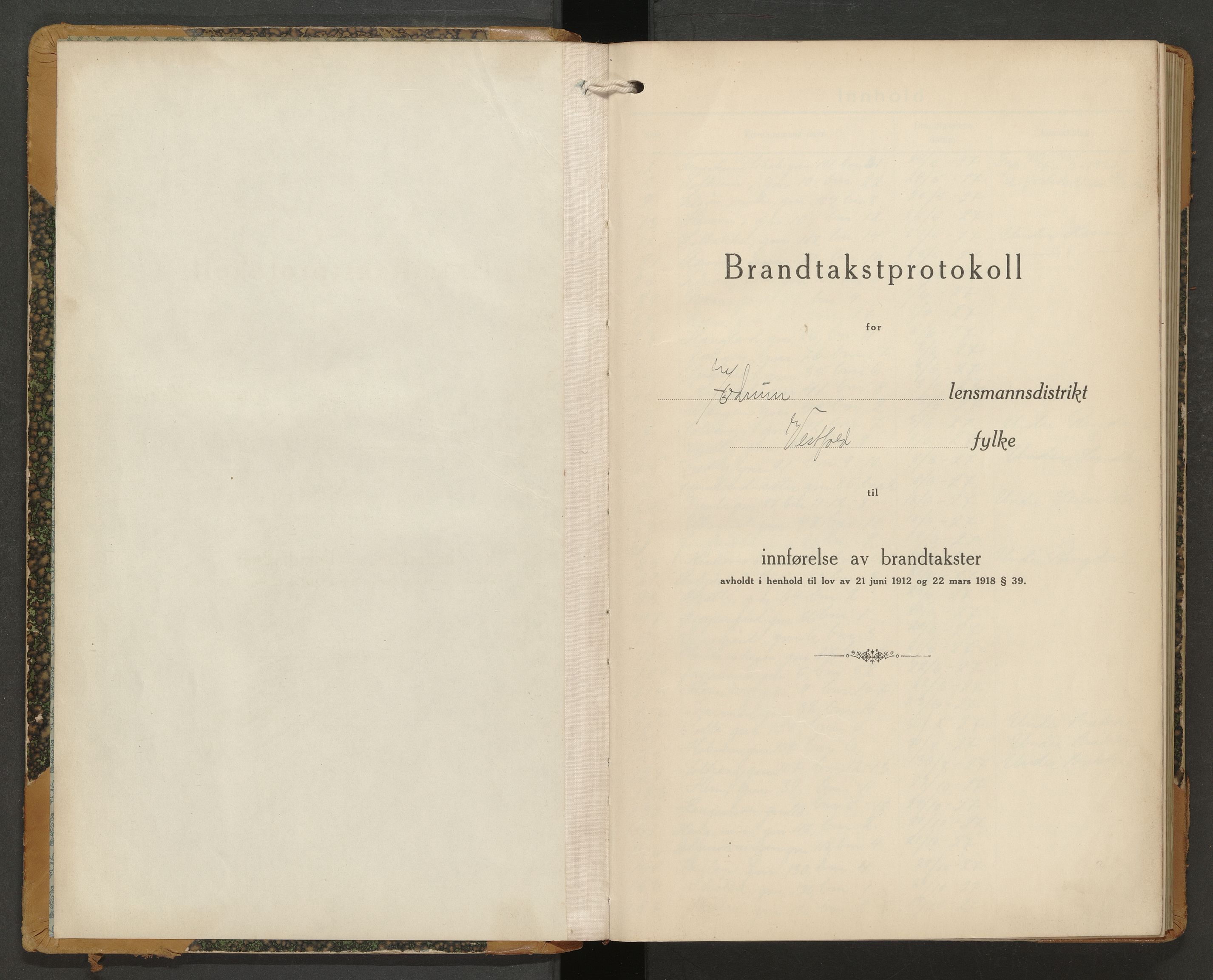 Hedrum lensmannskontor, AV/SAKO-A-536/Y/Yc/Ycb/L0004: Skjematakstprotokoll, 1927-1931