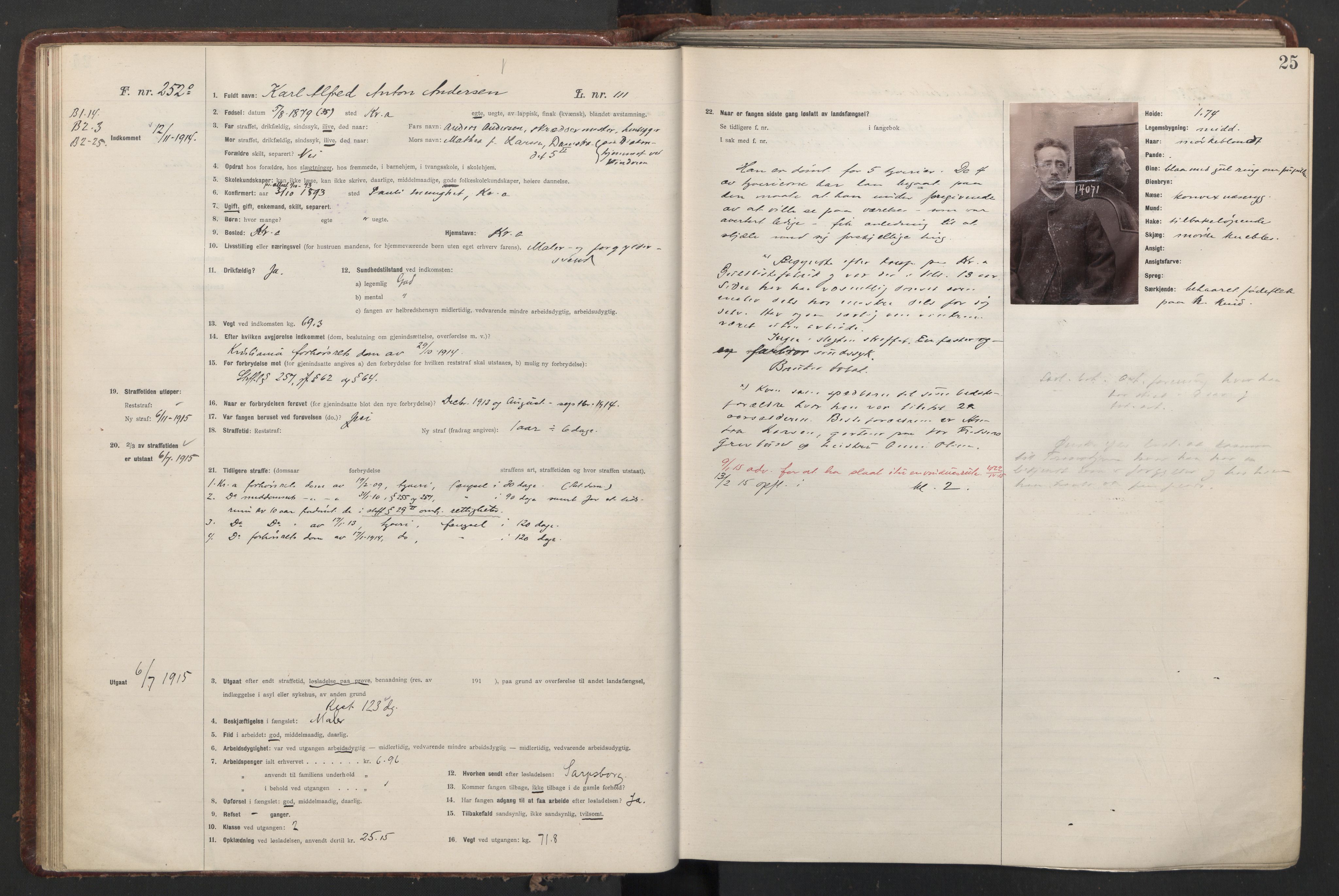 Botsfengslet, AV/RA-S-1539/D/Db/Dbb/L0047: 228o - 563o, 1914-1915, s. 25