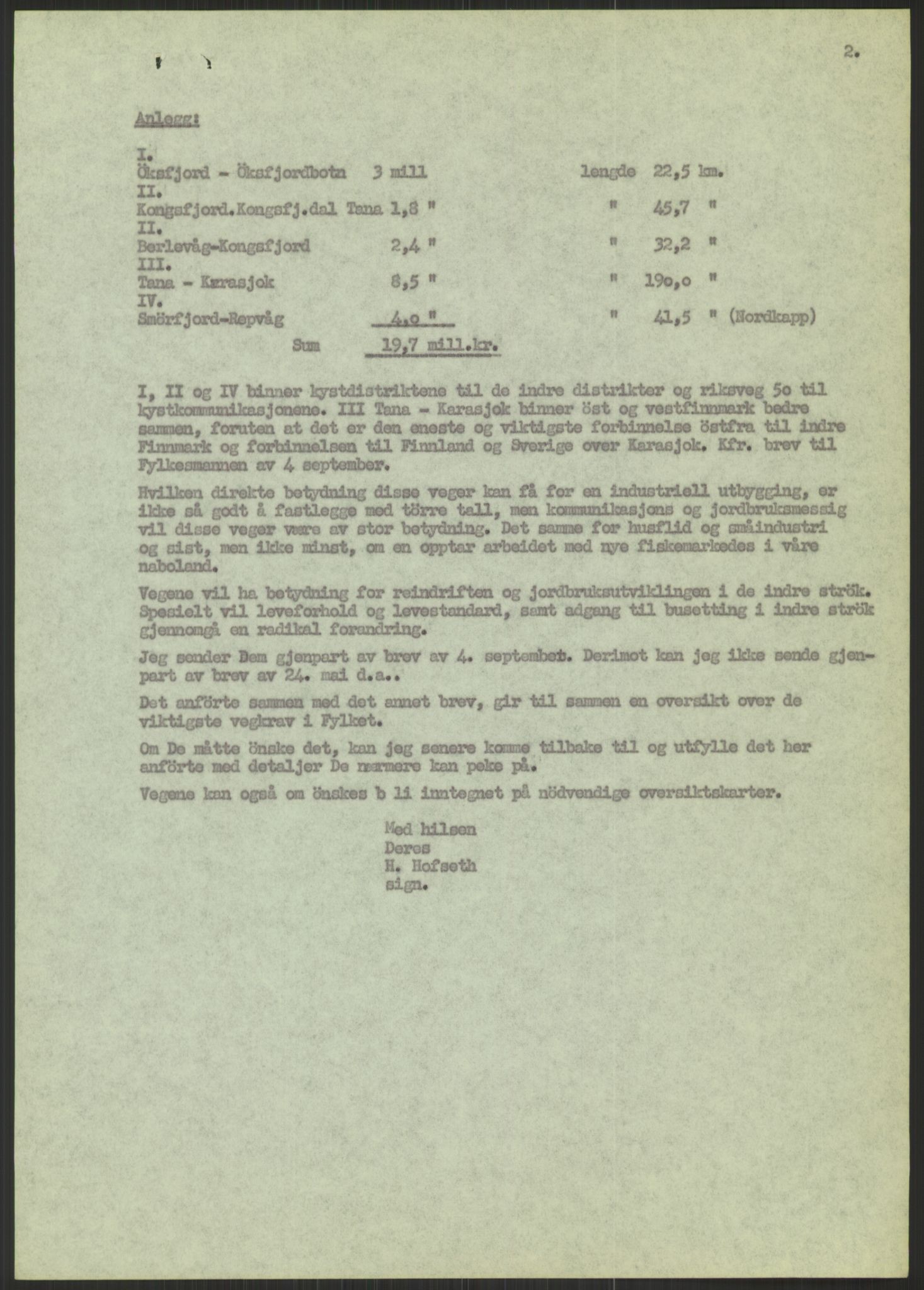 Høyres Hovedorganisasjon, RA/PA-0583/1/D/Dd/L0131: 21 Stortinget/23 Statsministeren. Regjeringen, 1951-1965, s. 1235