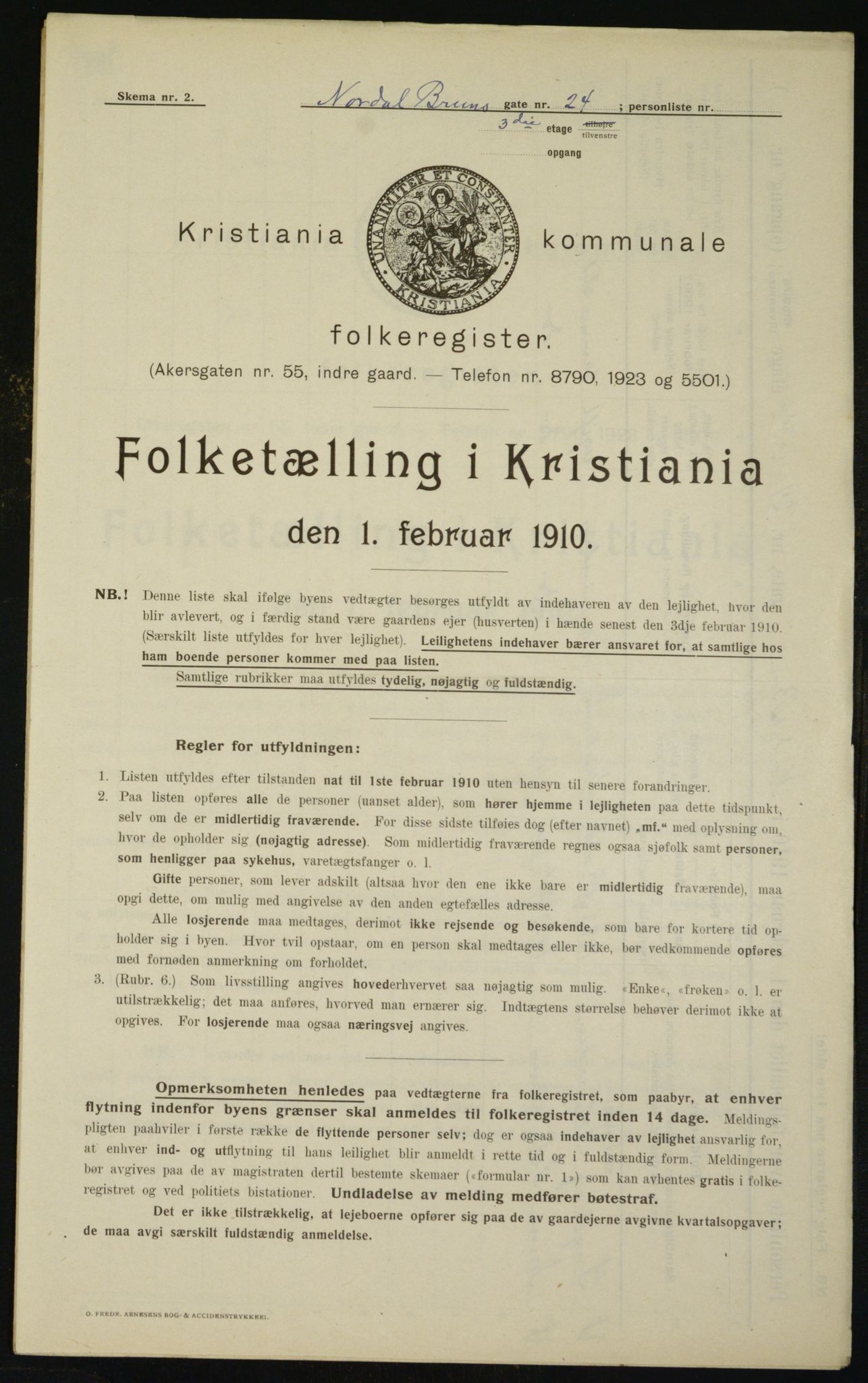 OBA, Kommunal folketelling 1.2.1910 for Kristiania, 1910, s. 69967