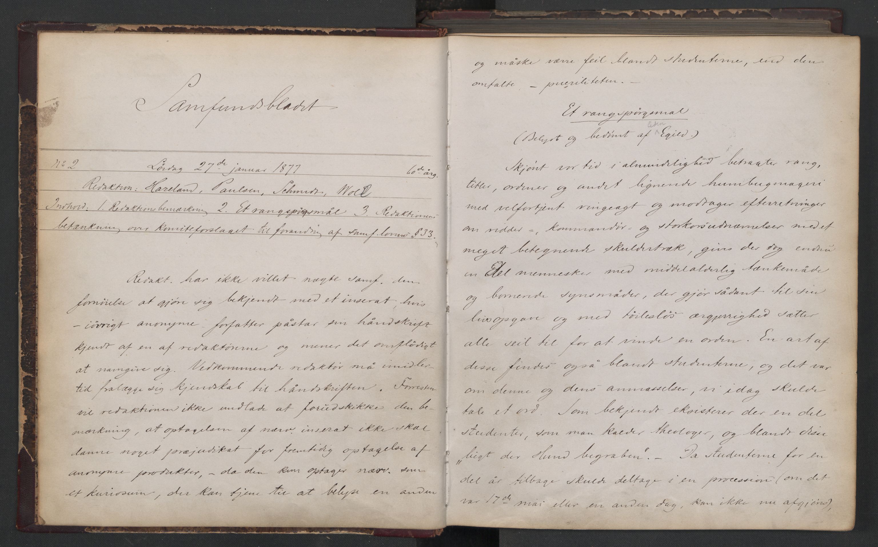 Det Norske Studentersamfund, AV/RA-PA-1322/X/Xa/L0010/0002: -- / Samfundsbladet, 1876-1878, s. 5