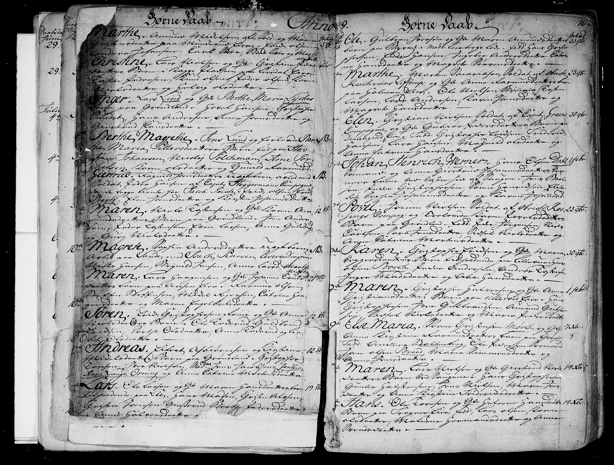 Aker prestekontor kirkebøker, SAO/A-10861/F/L0008: Ministerialbok nr. 8, 1749-1765, s. 10
