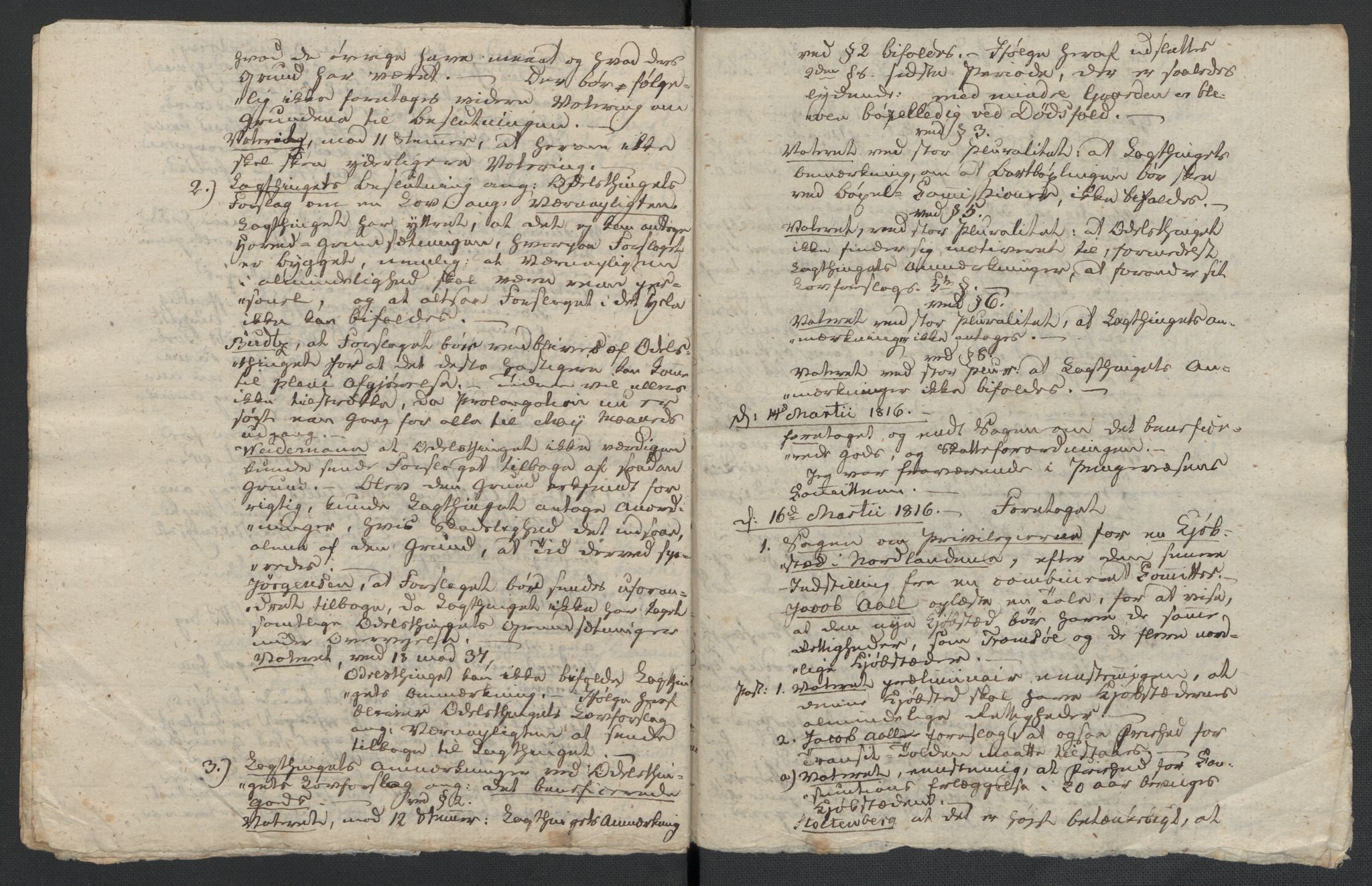 Christie, Wilhelm Frimann Koren, AV/RA-PA-0014/F/L0005: Christies dokumenter fra Stortinget, 1815-1816, s. 776