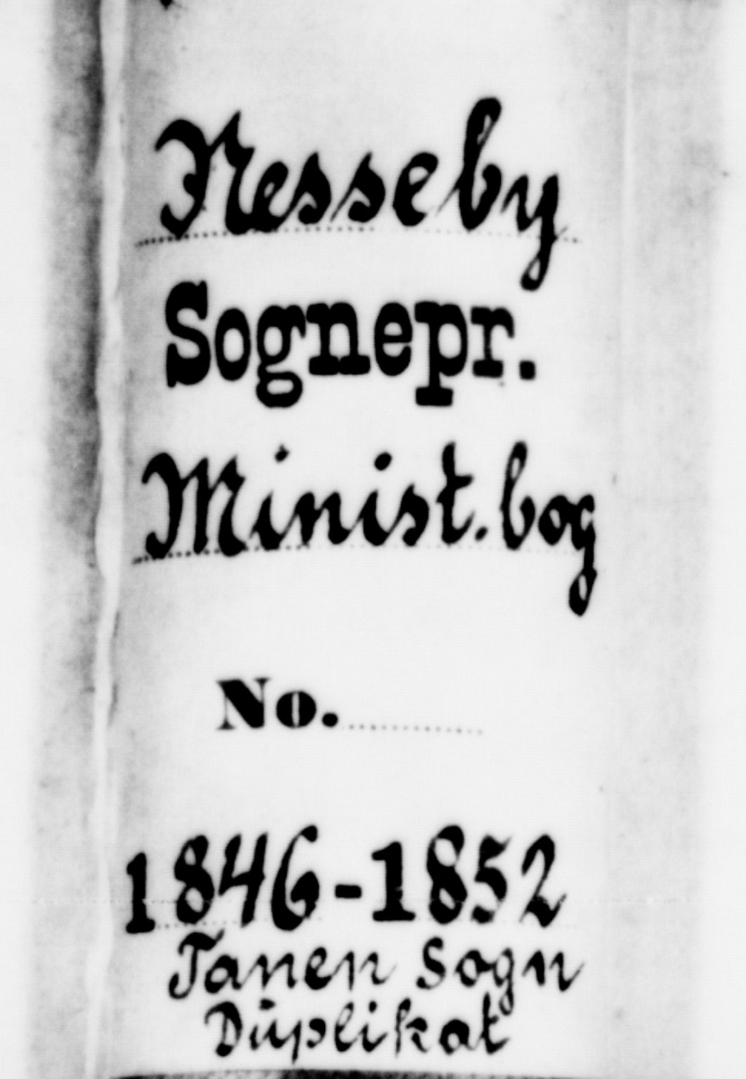 Nesseby sokneprestkontor, AV/SATØ-S-1330/H/Hb/L0005klokker: Klokkerbok nr. 5, 1846-1852